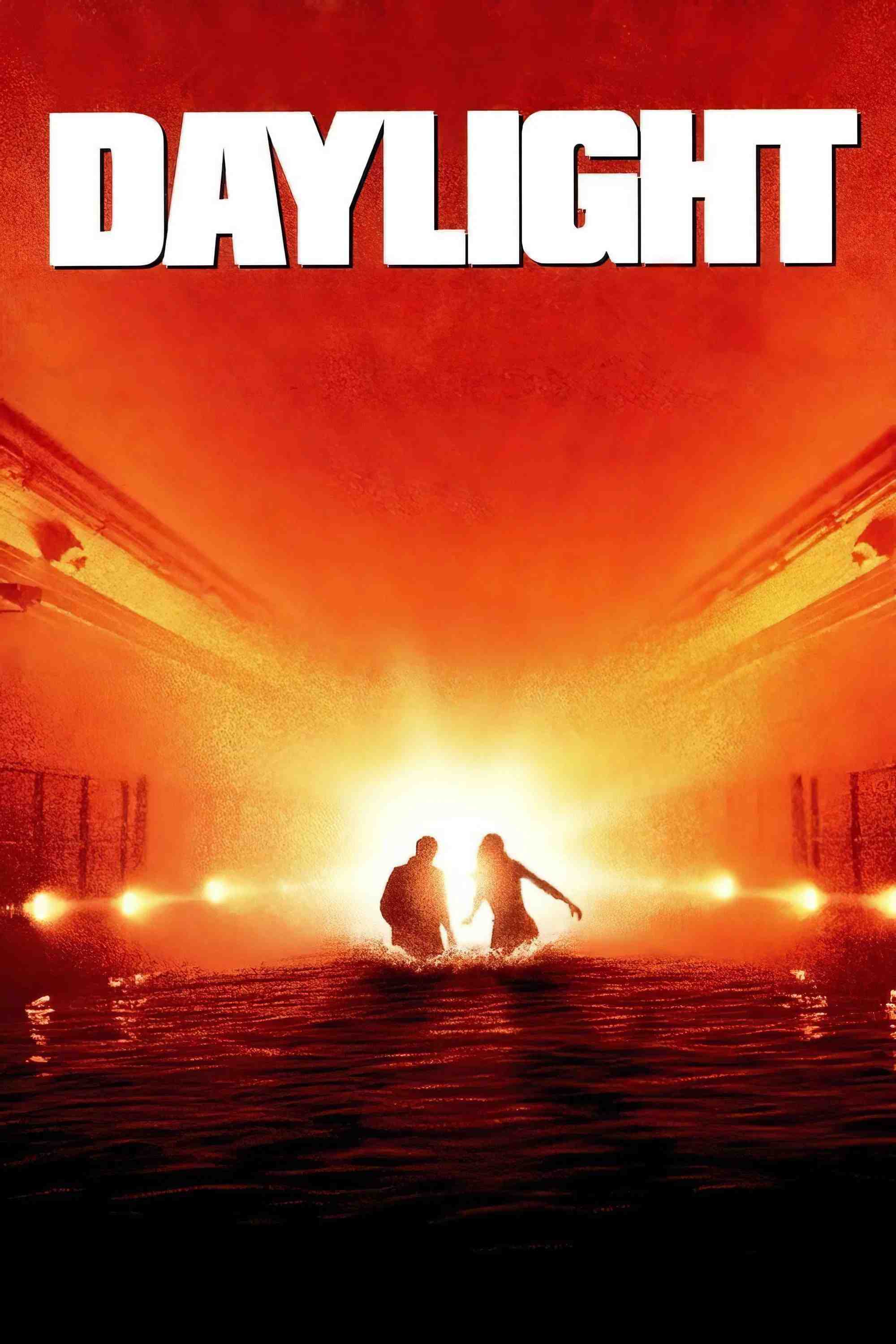 Poster chính thức của phim Phim Hành Động, Phim Phiêu Lưu "Đường Hầm Rực Lửa" (Daylight - 1996), với sự tham gia của diễn viên Sylvester Stallone và Amy Brenneman.