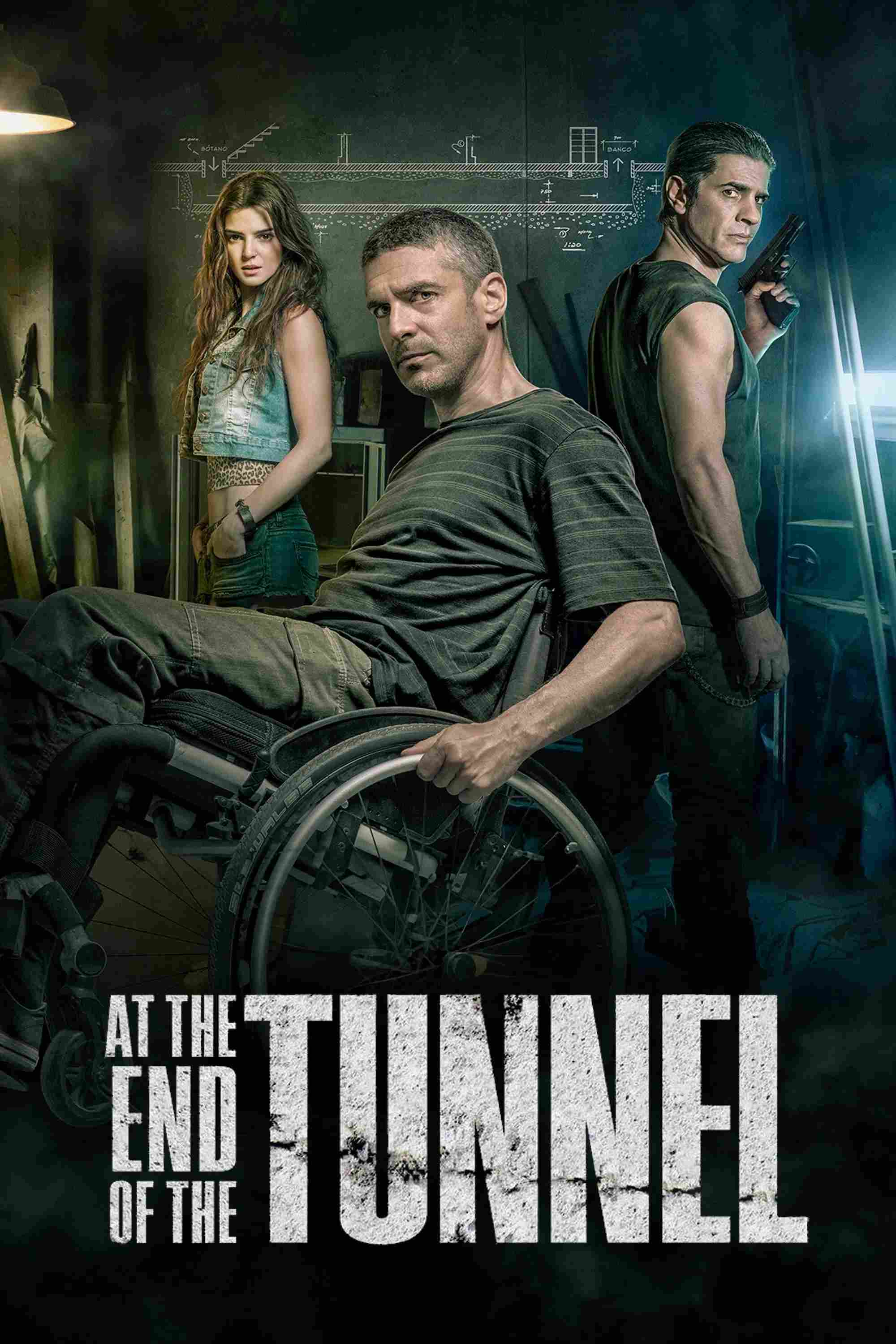 Poster chính thức của phim Phim Hình Sự, Phim Giật Gân "Đường Hầm Tội Ác" (At the End of the Tunnel - 2016), với sự tham gia của diễn viên Leonardo Sbaraglia và Pablo Echarri.