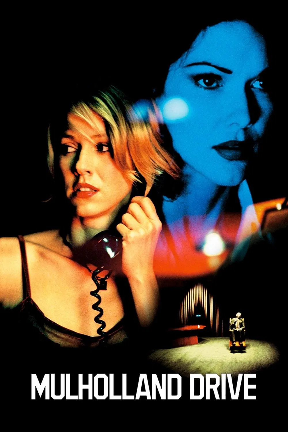 Poster chính thức của phim Phim Giật Gân, Phim Tâm Lý "Đường Mulholland" (Mulholland Drive - 2001), với sự tham gia của diễn viên Naomi Watts và Laura Harring.