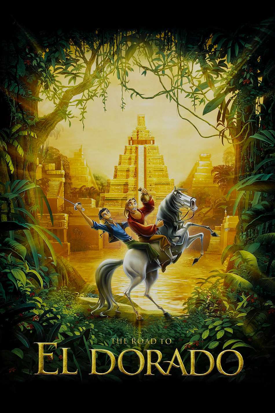 Poster chính thức của phim Phim Gia Đình, Phim Phiêu Lưu "Đường Tới El Dorado" (The Road to El Dorado - 2000), với sự tham gia của diễn viên Kenneth Branagh và Kevin Kline.