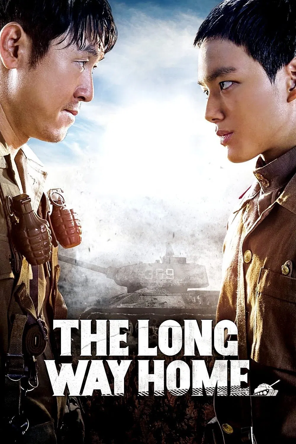 Poster chính thức của phim Phim Hành Động, Phim Tâm Lý "Đường Về Gian Nan" (The Long Way Home - 2015), với sự tham gia của diễn viên Sul Kyung-gu và Yeo Jin-goo.