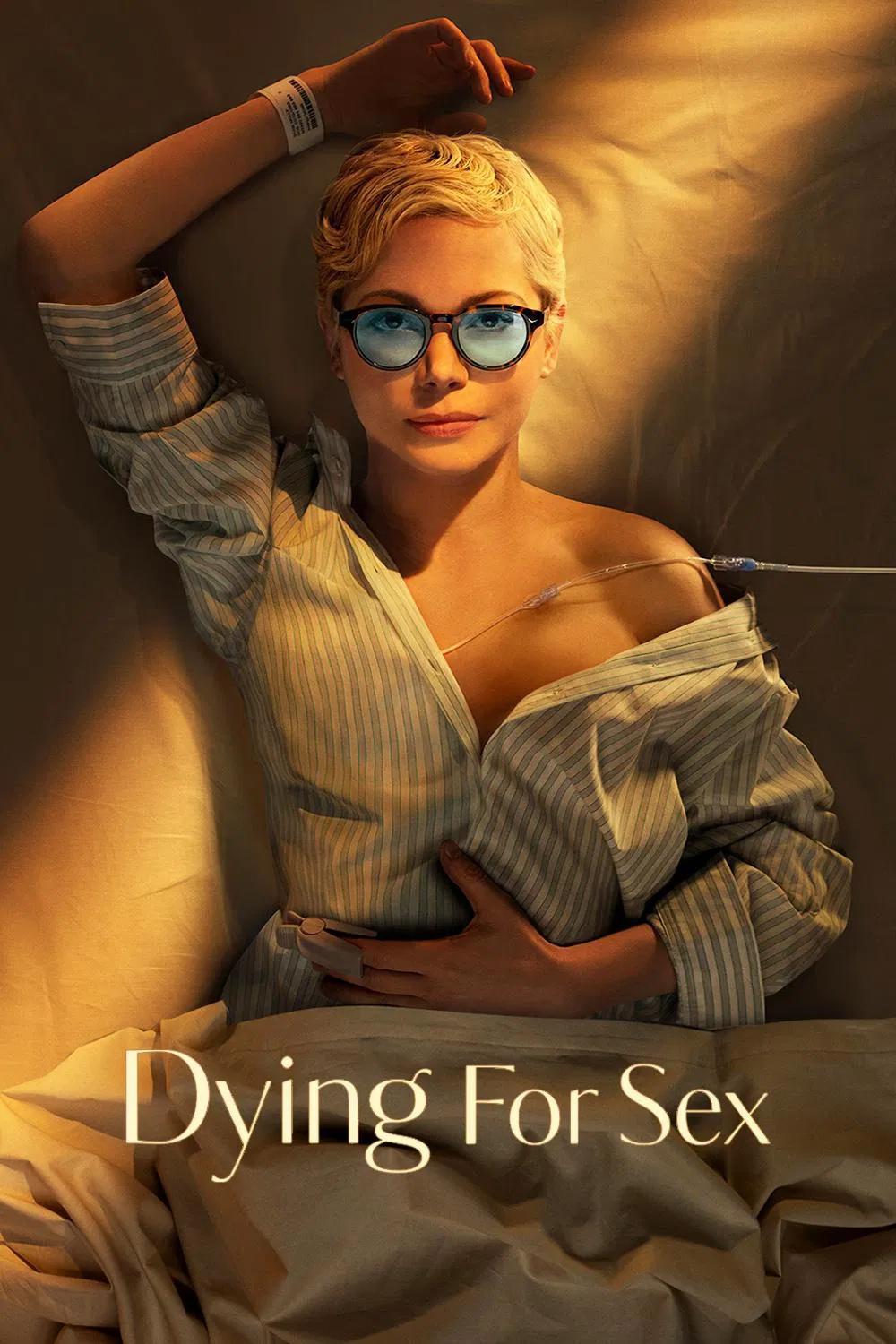 Poster chính thức của phim Phim Tâm Lý, Phim Hài "Dying for Sex" (Dying for Sex - 2025), với sự tham gia của diễn viên Michelle Williams và Jenny Slate.