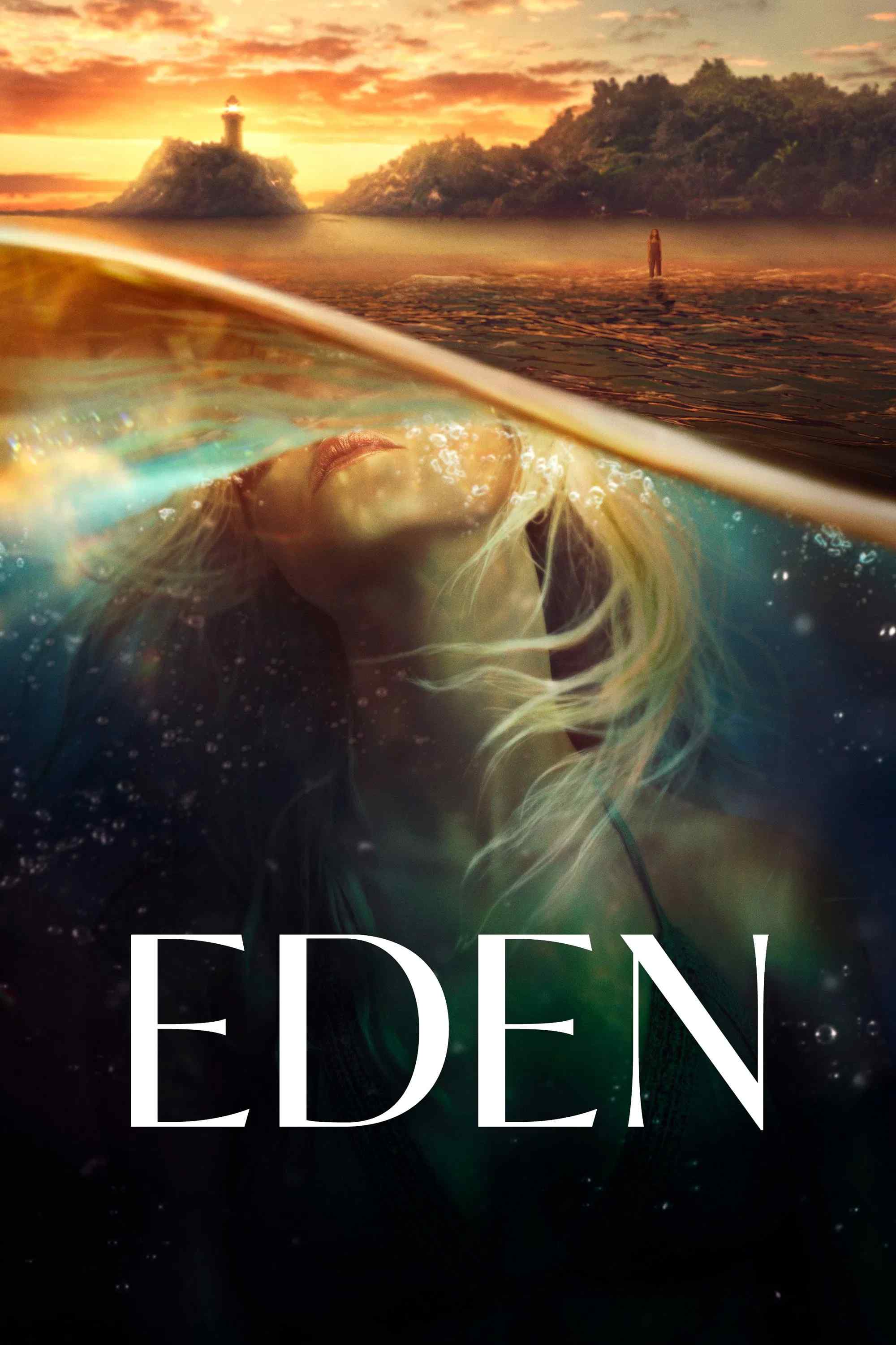 Poster chính thức của phim Phim Tâm Lý "Eden" (Eden - 2021), với sự tham gia của diễn viên BeBe Bettencourt và Sophie Wilde.