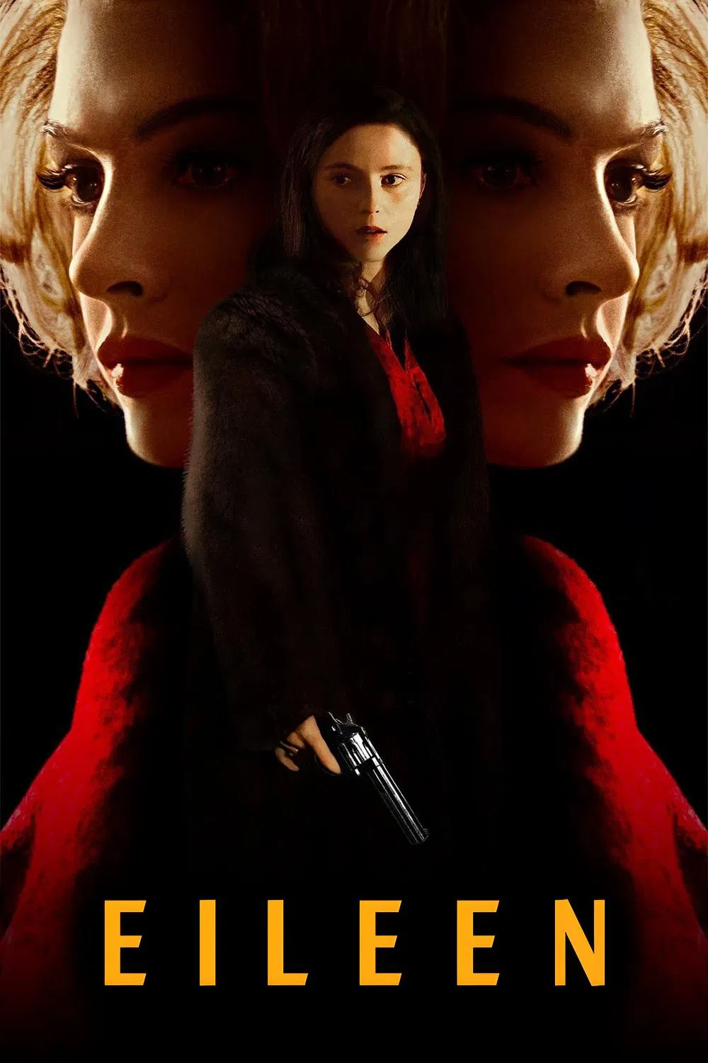 Poster chính thức của phim Phim Giật Gân, Phim Hình Sự "Eileen" (Eileen - 2023), với sự tham gia của diễn viên Thomasin McKenzie và Anne Hathaway.