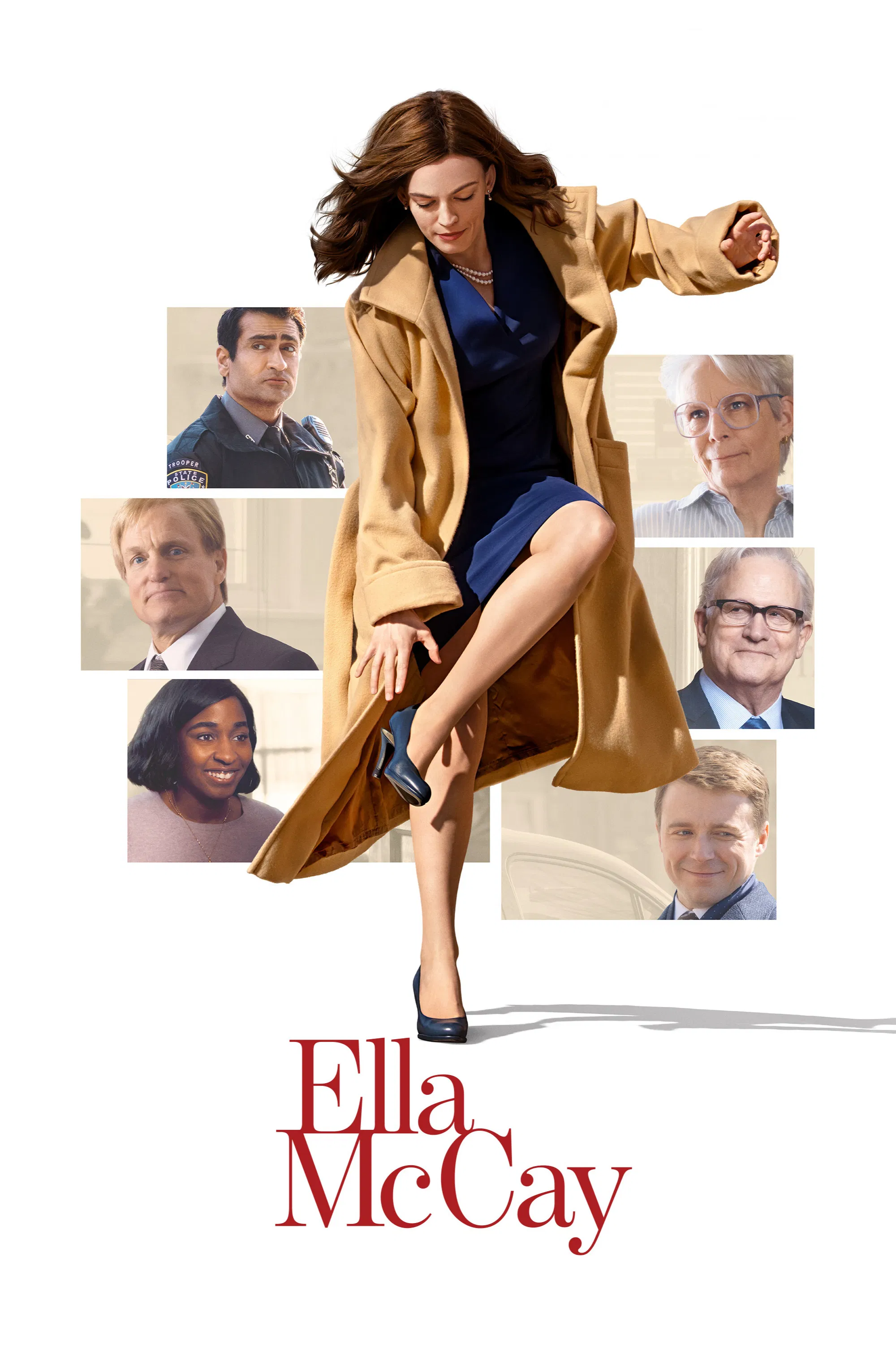 Poster chính thức của phim Phim Hài, Phim Tâm Lý "Ella McCay" (Ella McCay - 2025), với sự tham gia của diễn viên Emma Mackey và Jamie Lee Curtis.