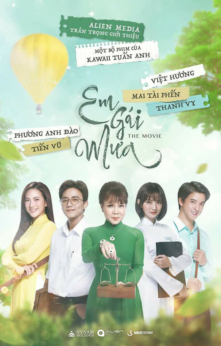 Poster chính thức của phim Phim Tình Cảm "Em Gái Mưa" (Once Upon a Rain - 2018), với sự tham gia của diễn viên Thùy Linh và Mai Tài Phến.