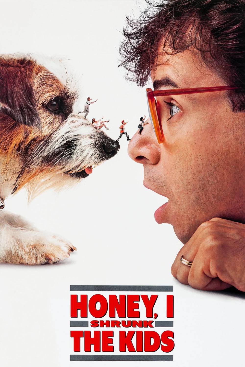 Poster chính thức của phim Phim Phiêu Lưu, Phim Hài "Em yêu, Anh Đã Thu Nhỏ Các Con" (Honey, I Shrunk the Kids - 1989), với sự tham gia của diễn viên Rick Moranis và Matt Frewer.