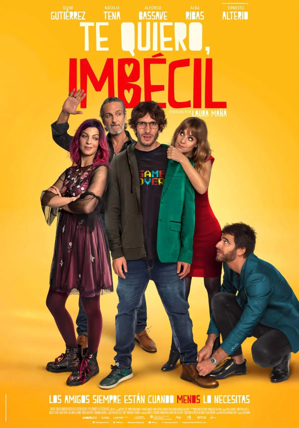 Poster chính thức của phim Phim Hài "Em yêu anh, ngốc ạ" (I Love You, Stupid - 2020), với sự tham gia của diễn viên Quim Gutiérrez và Natalia Tena.