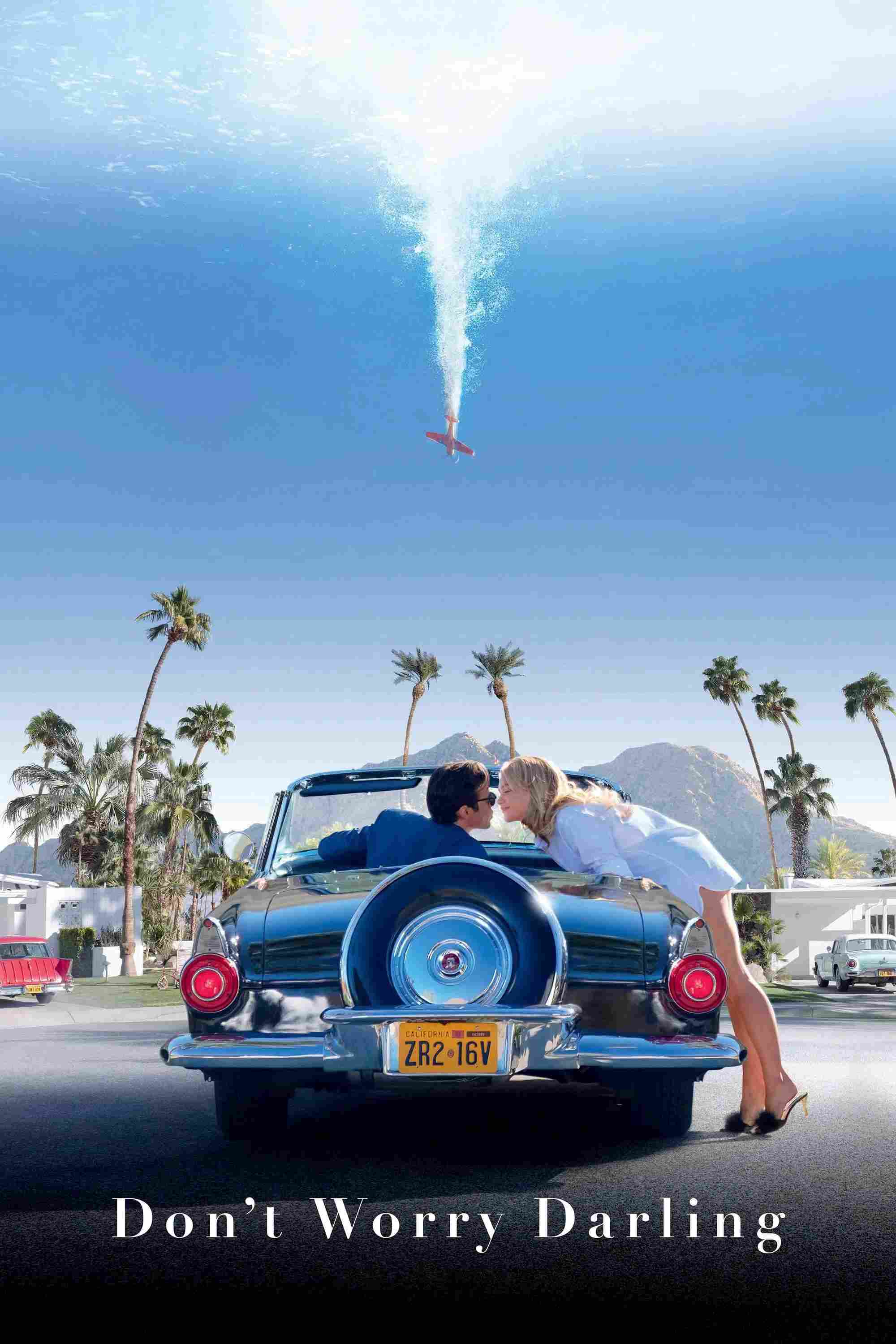 Poster chính thức của phim Phim Viễn Tưởng, Phim Bí Ẩn "Em Yêu, Đừng Sợ" (Don't Worry Darling - 2022), với sự tham gia của diễn viên Florence Pugh và Harry Styles.