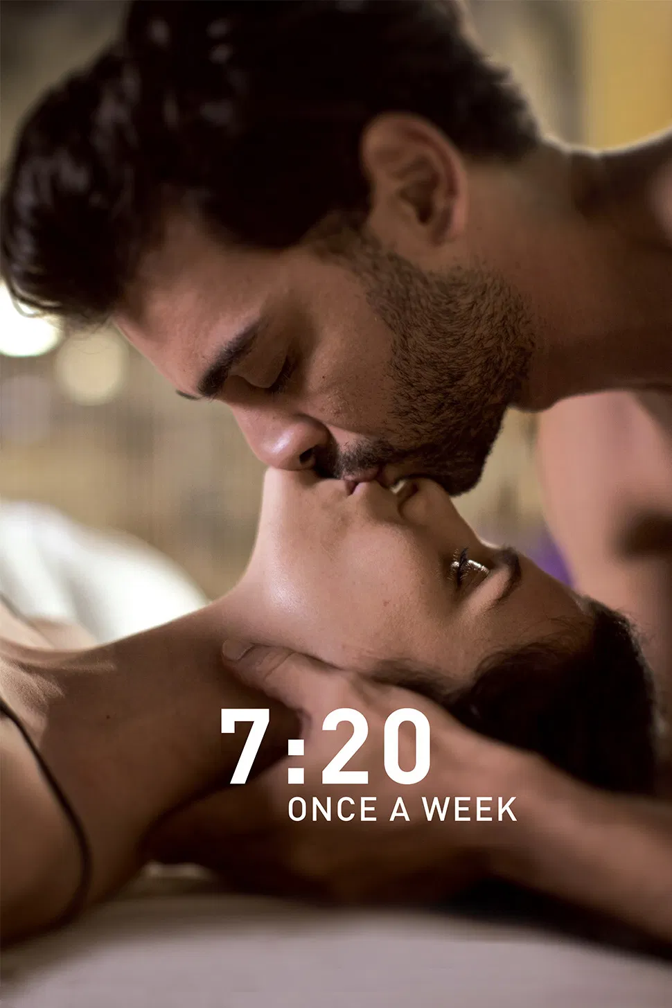 Poster chính thức của phim Phim Tình Cảm, Phim Tâm Lý "7 Giờ 20 Mỗi Tuần Một Lần" (7:20 Once a Week - 2018), với sự tham gia của diễn viên Eva Arias và Josue Guerrero.