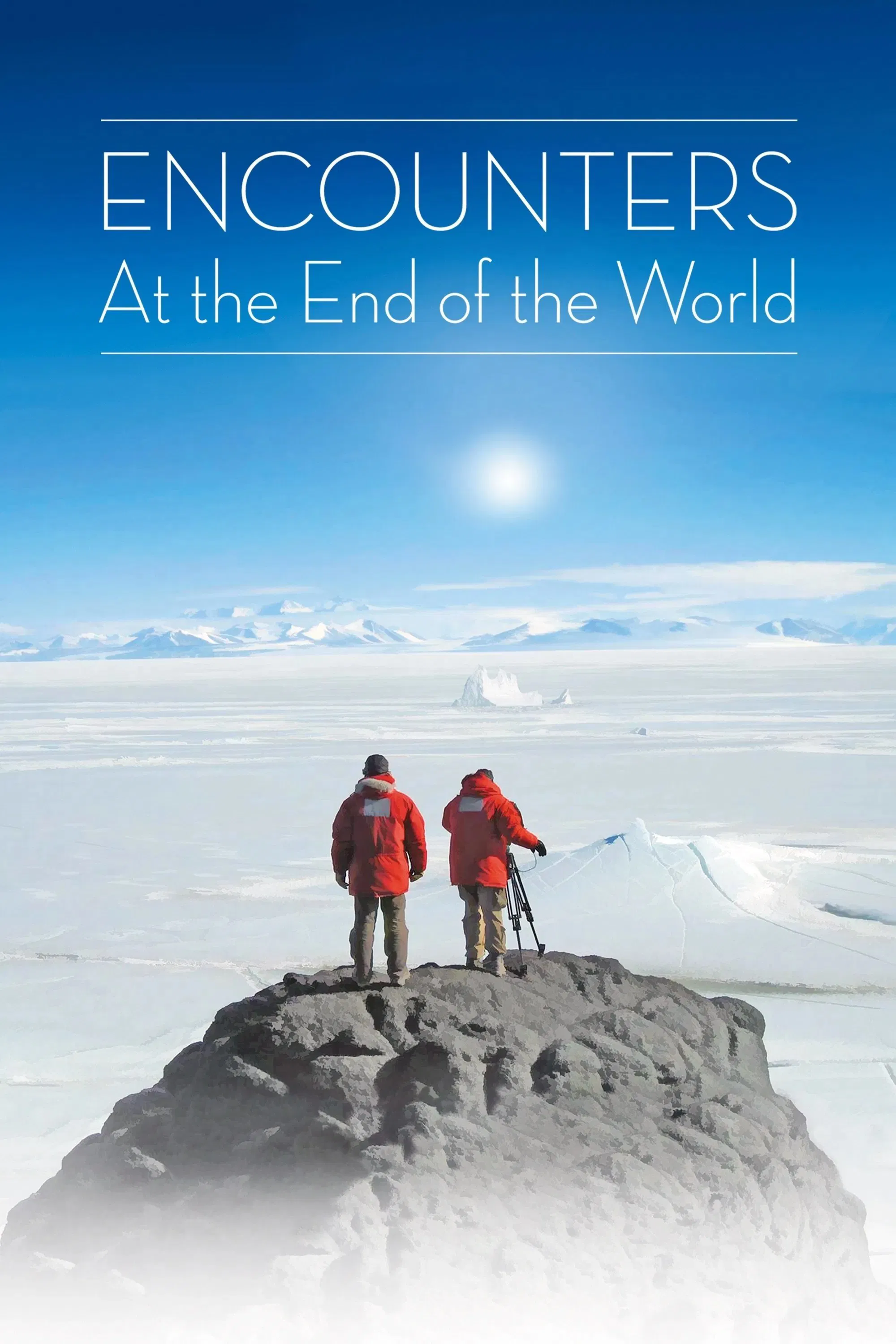 Poster chính thức của phim Phim Tài Liệu "Encounters at the End of the World" (Encounters at the End of the World - 2007), với sự tham gia của diễn viên Werner Herzog và Clive Oppenheimer.