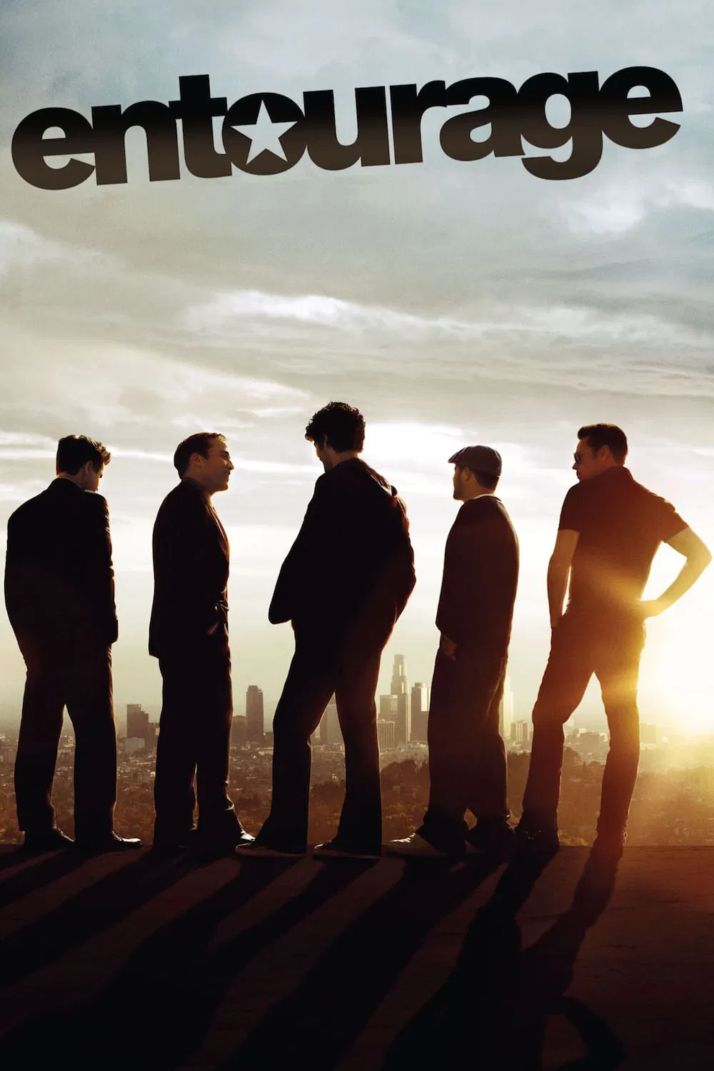 Poster chính thức của phim Phim Hài, Phim Tâm Lý "Đoàn Tùy Tùng (Phần 1)" (Entourage - 2004), với sự tham gia của diễn viên Kevin Connolly và Adrian Grenier.