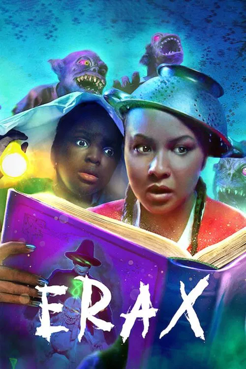 Poster chính thức của phim Phim Bí Ẩn, Phim Gia Đình "Erax" (Erax - 2022), với sự tham gia của diễn viên Jasmine Cephas Jones và Genesis White.