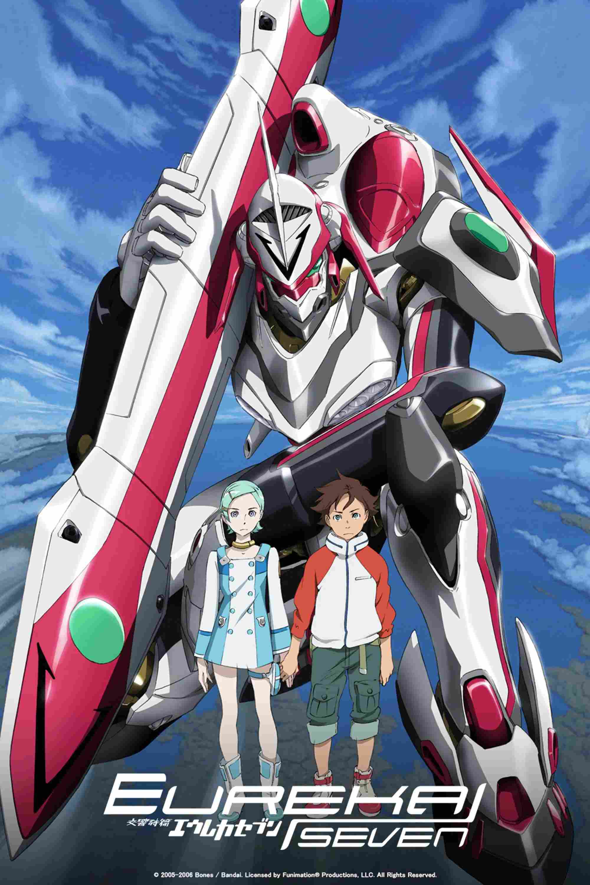 Poster chính thức của phim Phim Hành Động & Phiêu Lưu, Phim Viễn Tưởng & Giả Tưởng "Eureka Seven" (Eureka Seven - 2005), với sự tham gia của diễn viên Yutaro Honjo và Kanako Miyamoto.