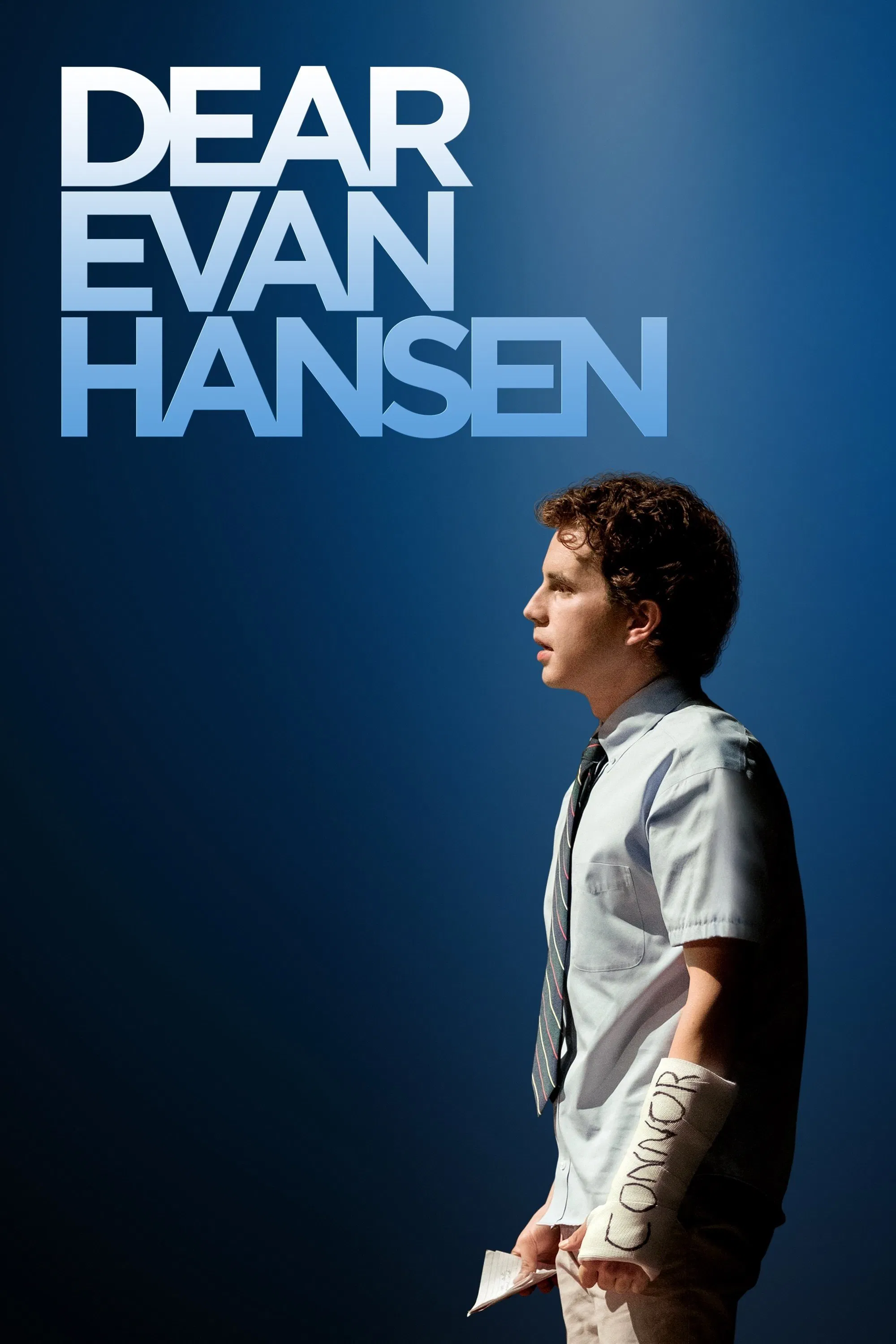 Poster chính thức của phim Phim Tâm Lý "Evan Hansen Thân Mến" (Dear Evan Hansen - 2021), với sự tham gia của diễn viên Ben Platt và Kaitlyn Dever.