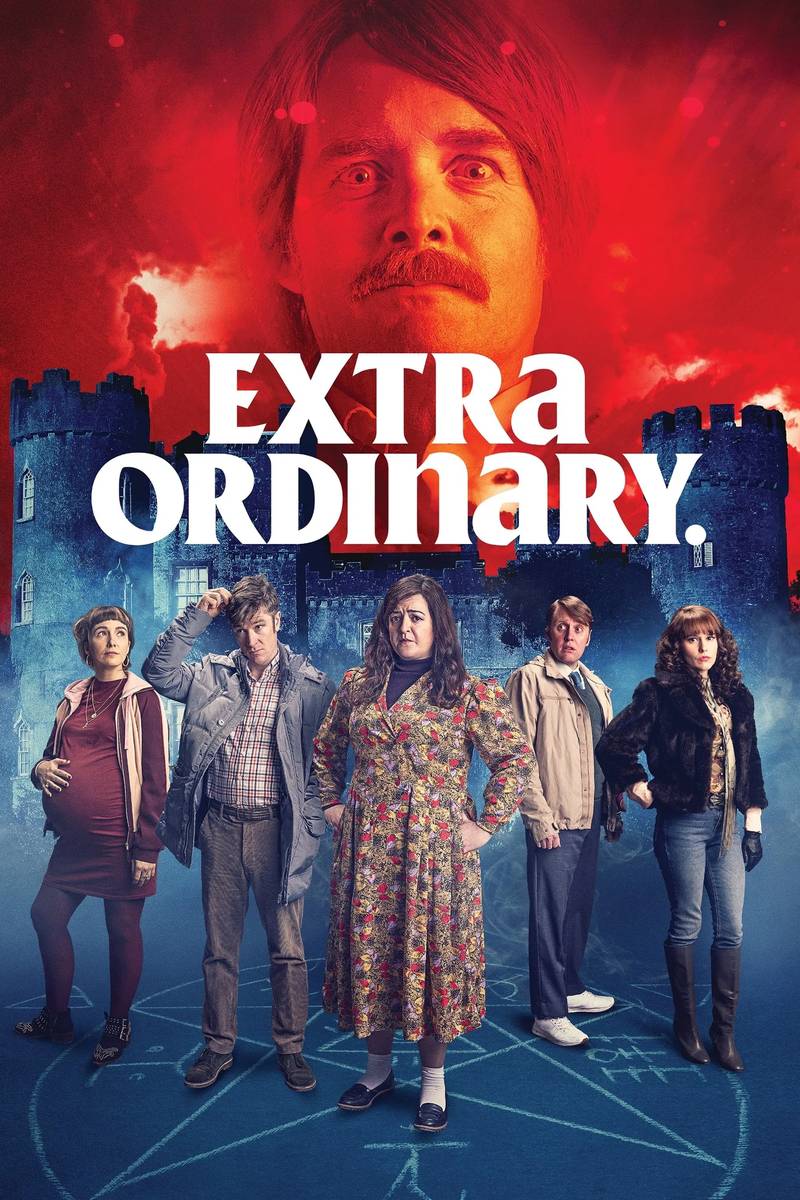 Poster chính thức của phim Phim Giả Tượng, Phim Hài "Extra Ordinary" (Extra Ordinary - 2019), với sự tham gia của diễn viên Maeve Higgins và Barry Ward.