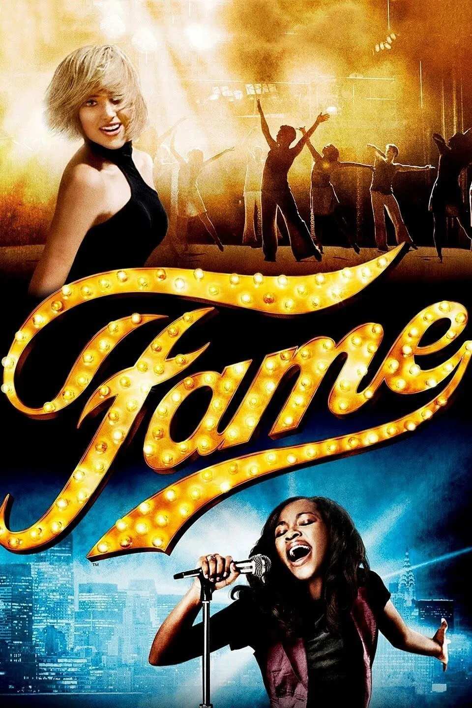 Poster chính thức của phim Phim Ca Nhạc, Phim Hài "Fame" (Fame - 2009), với sự tham gia của diễn viên Kay Panabaker và Walter Perez.