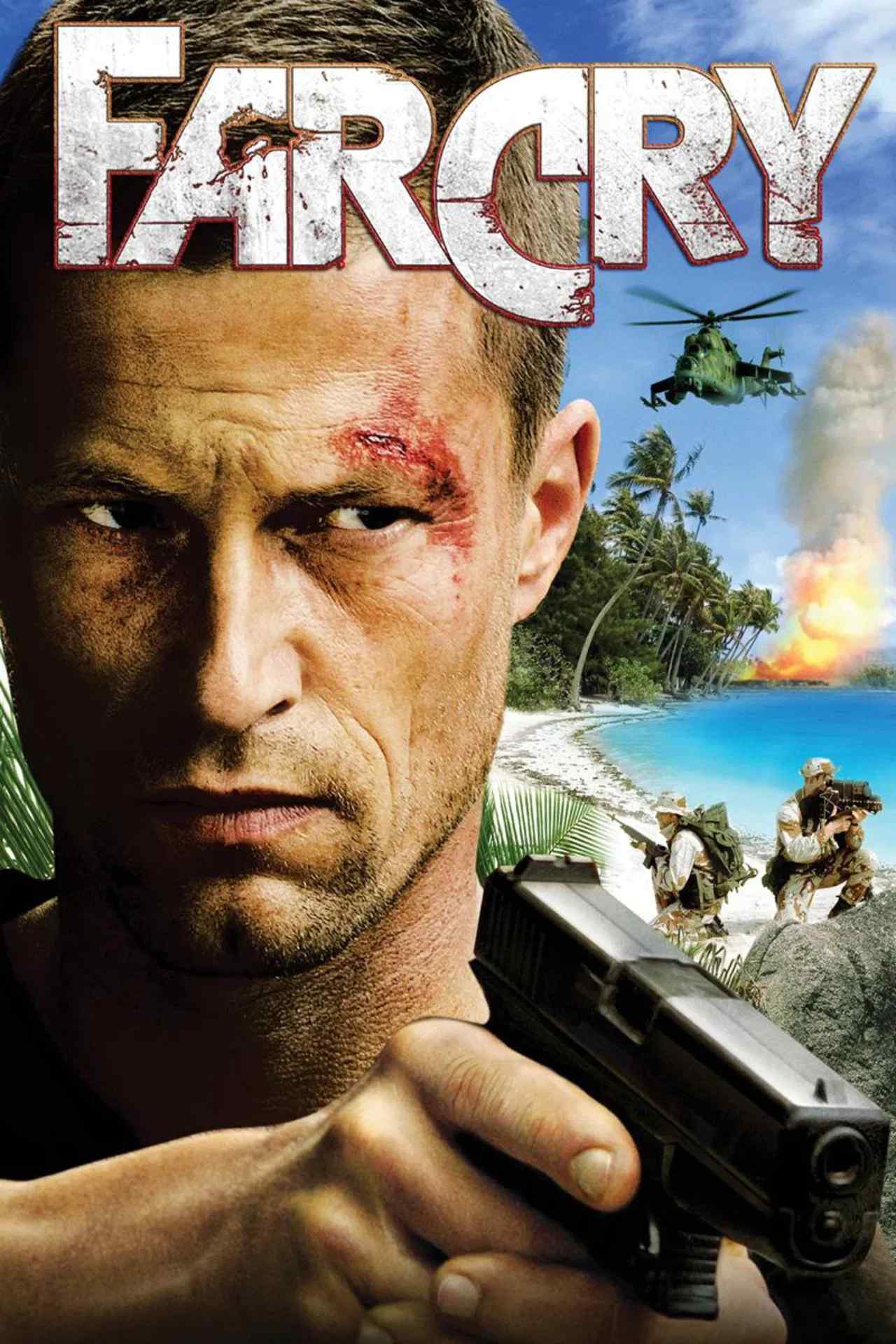 Poster chính thức của phim Phim Hành Động, Phim Viễn Tưởng "Far Cry" (Far Cry - 2008), với sự tham gia của diễn viên Til Schweiger và Emmanuelle Vaugier.
