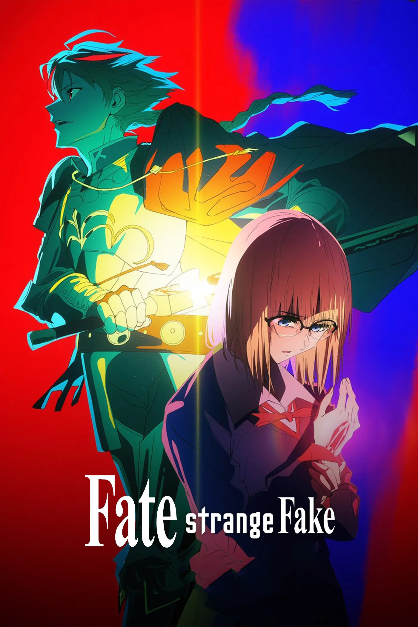 Poster chính thức của phim Phim Hoạt Hình, Phim Hành Động & Phiêu Lưu "Fate/strange Fake" (Fate/strange Fake - 2024), với sự tham gia của diễn viên Kana Hanazawa và Yuki Ono.