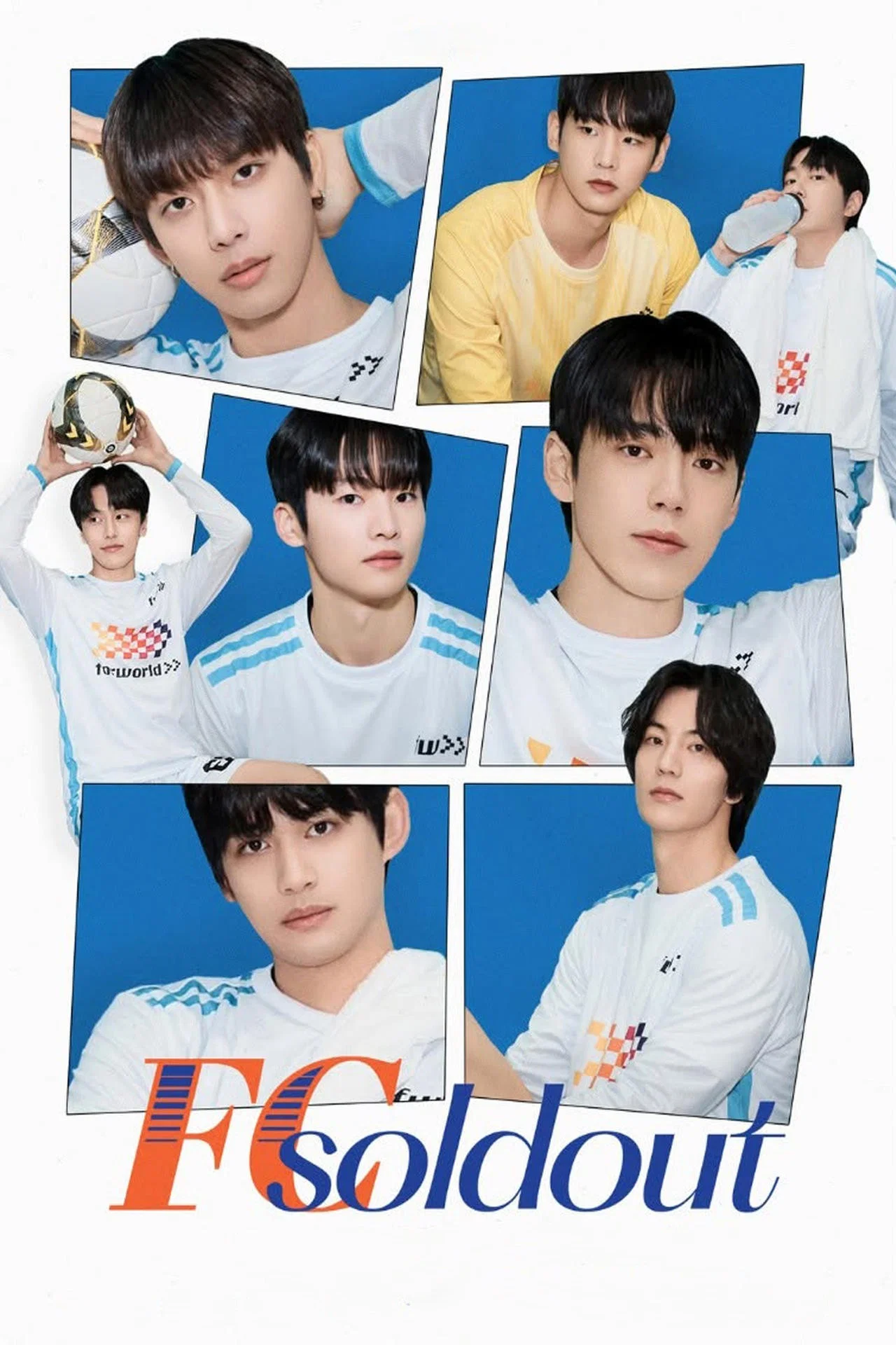Poster chính thức của phim Phim Tâm Lý "FC Soldout" (FC Soldout - 2025), với sự tham gia của diễn viên Ko Deok-won và Park Jong-hoon.