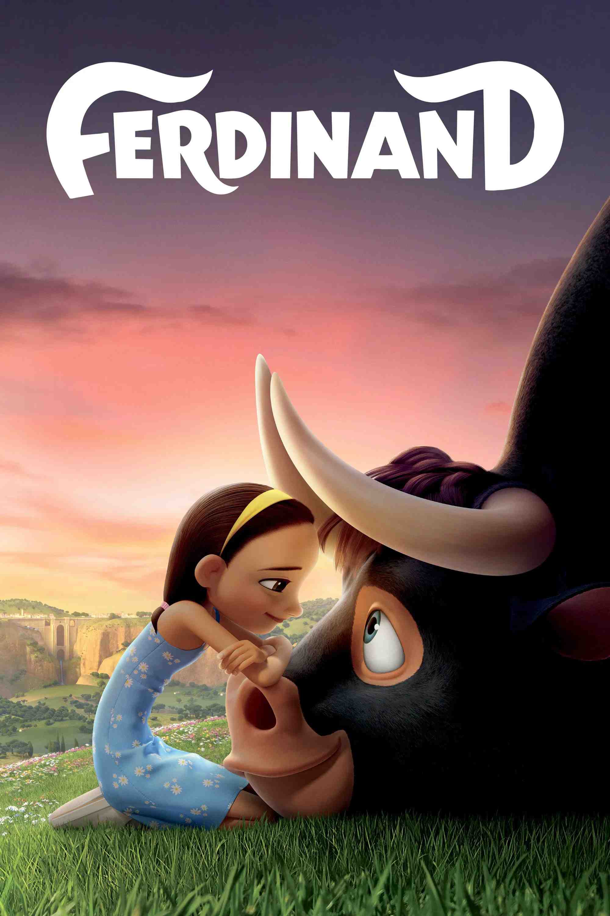 Poster chính thức của phim Phim Hoạt Hình, Phim Gia Đình "Ferdinand Phiêu Lưu Ký" (Ferdinand - 2017), với sự tham gia của diễn viên John Cena và Kate McKinnon.