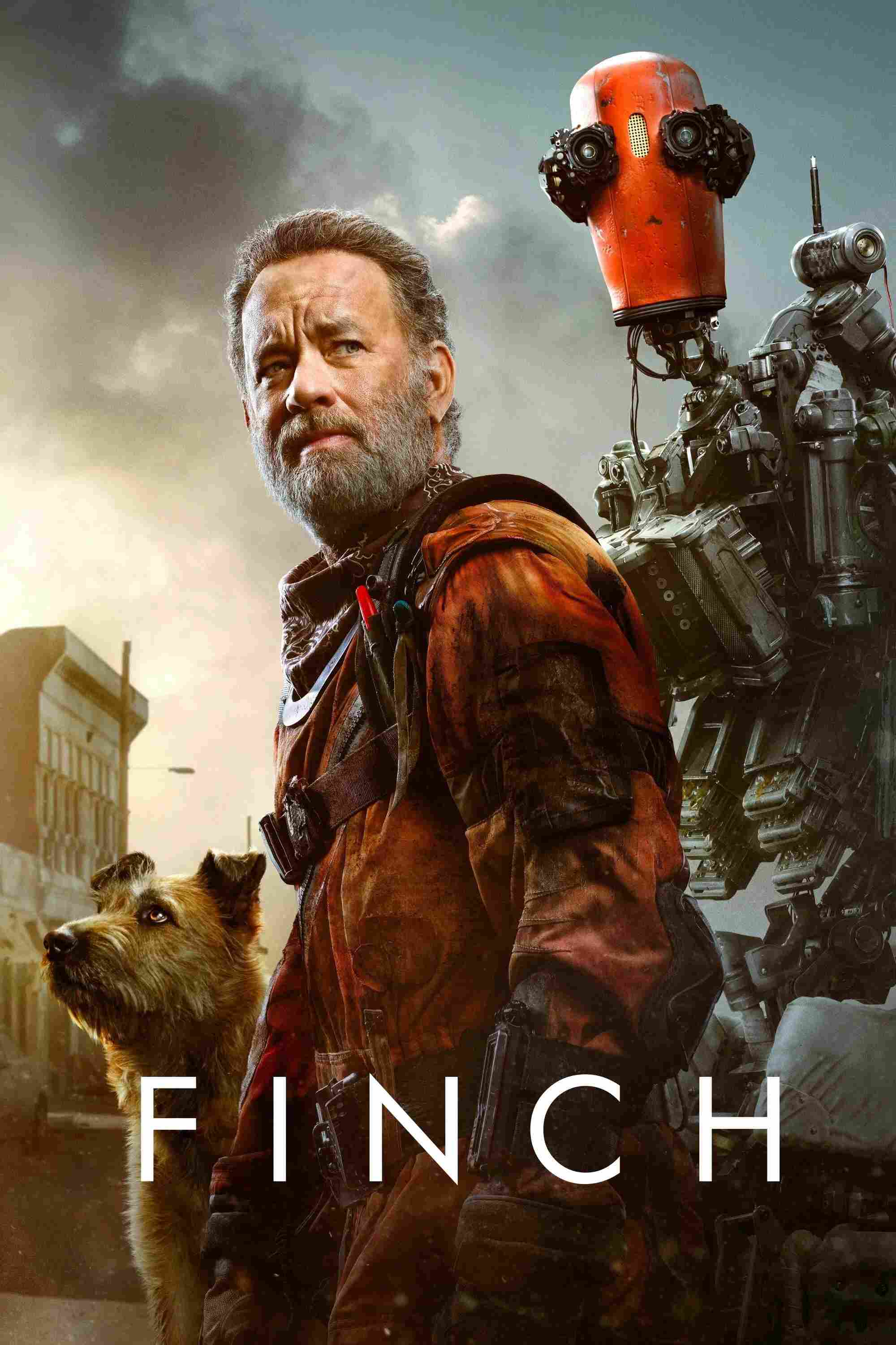 Poster chính thức của phim Phim Viễn Tưởng, Phim Tâm Lý "Finch" (Finch - 2021), với sự tham gia của diễn viên Tom Hanks và Caleb Landry Jones.