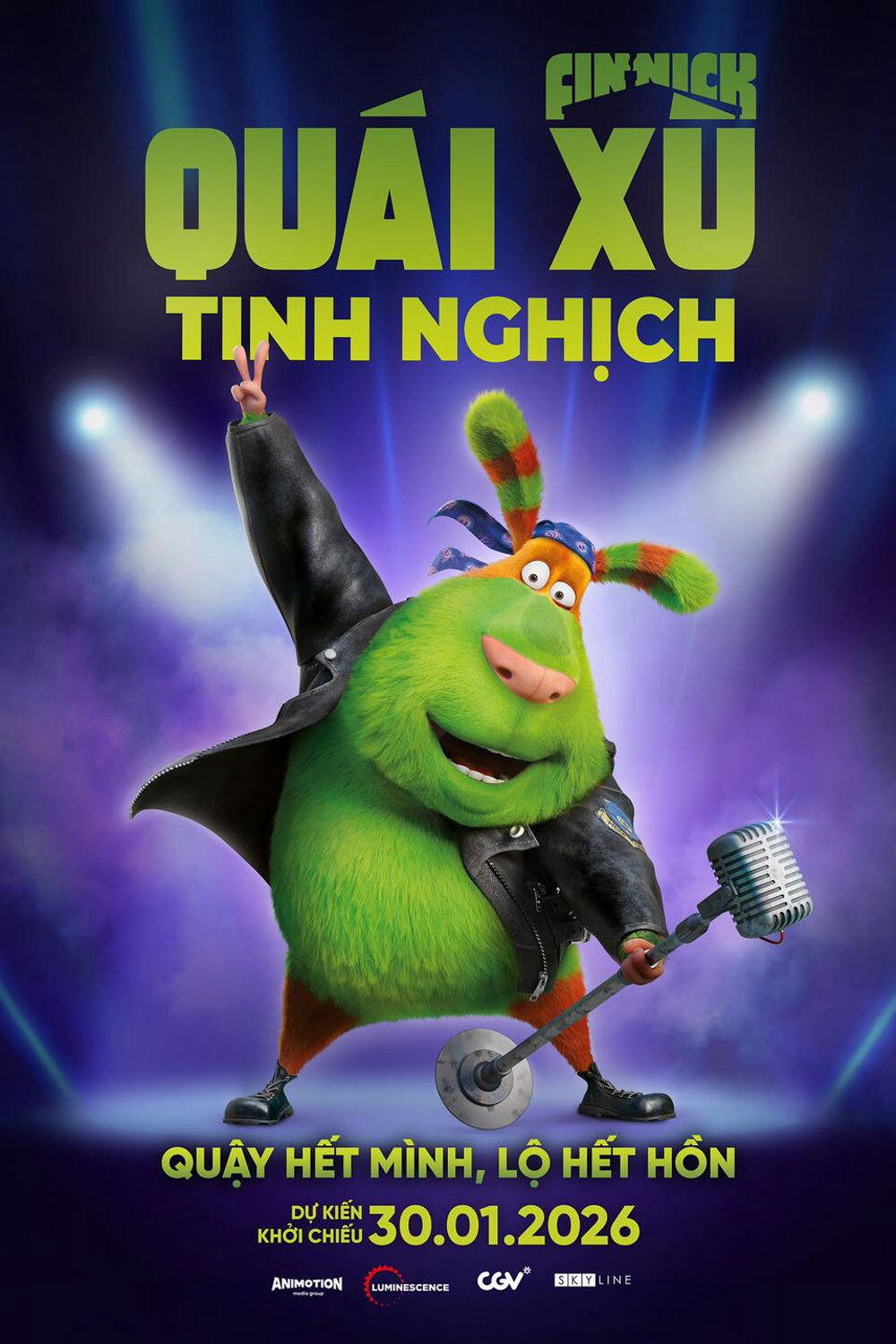 Poster chính thức của phim Phim Hoạt Hình "Finnick 2: Quái Xù Tinh Nghịch" (Finnick 2 - 2025), với sự tham gia của diễn viên Mikhail Khrustalev và Veronika Makeeva.