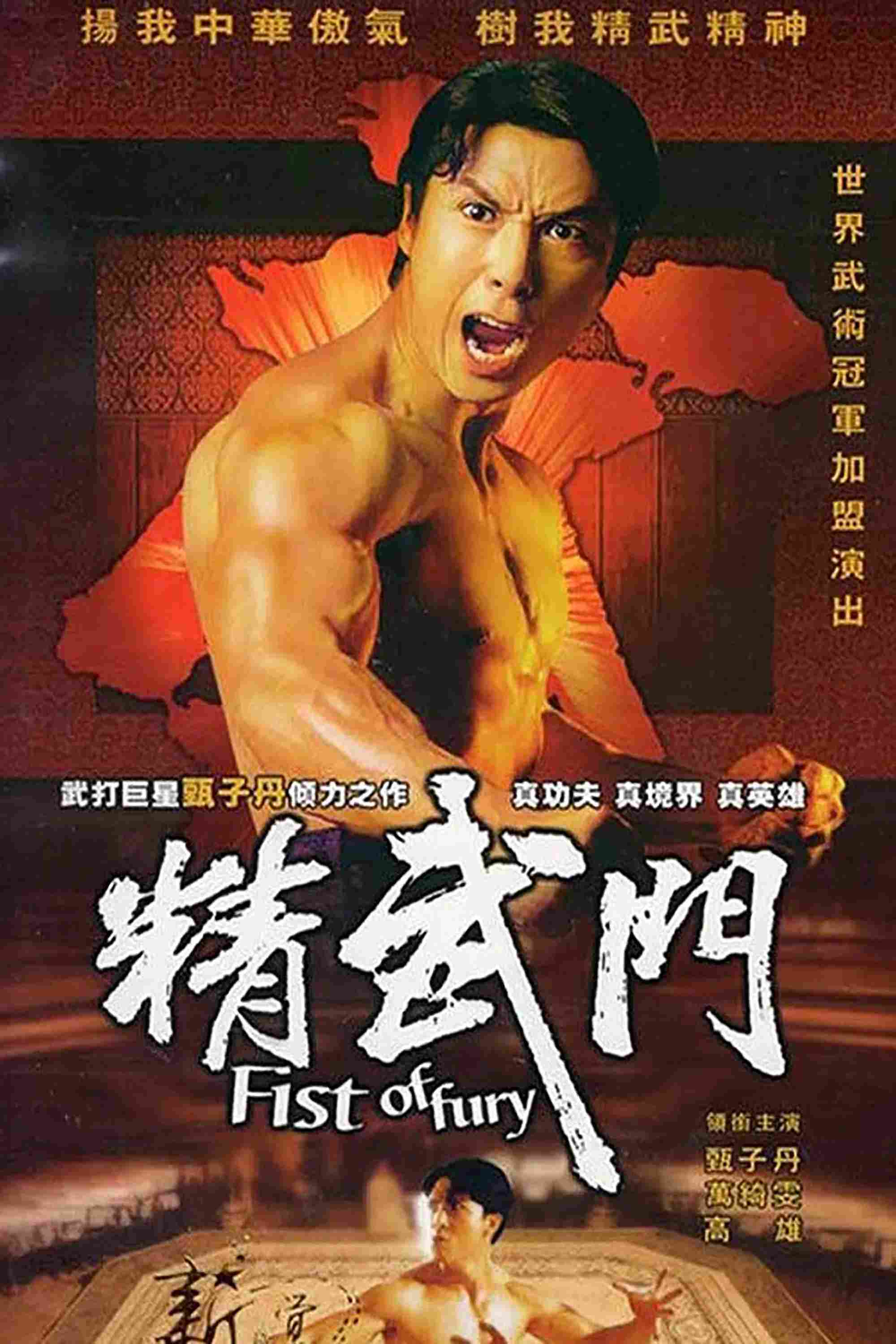 Poster chính thức của phim Phim Hành Động & Phiêu Lưu "Fist of Fury" (Fist of Fury - 1995), với sự tham gia của diễn viên Chân Tử Đan và Joey Man Yee-Man.