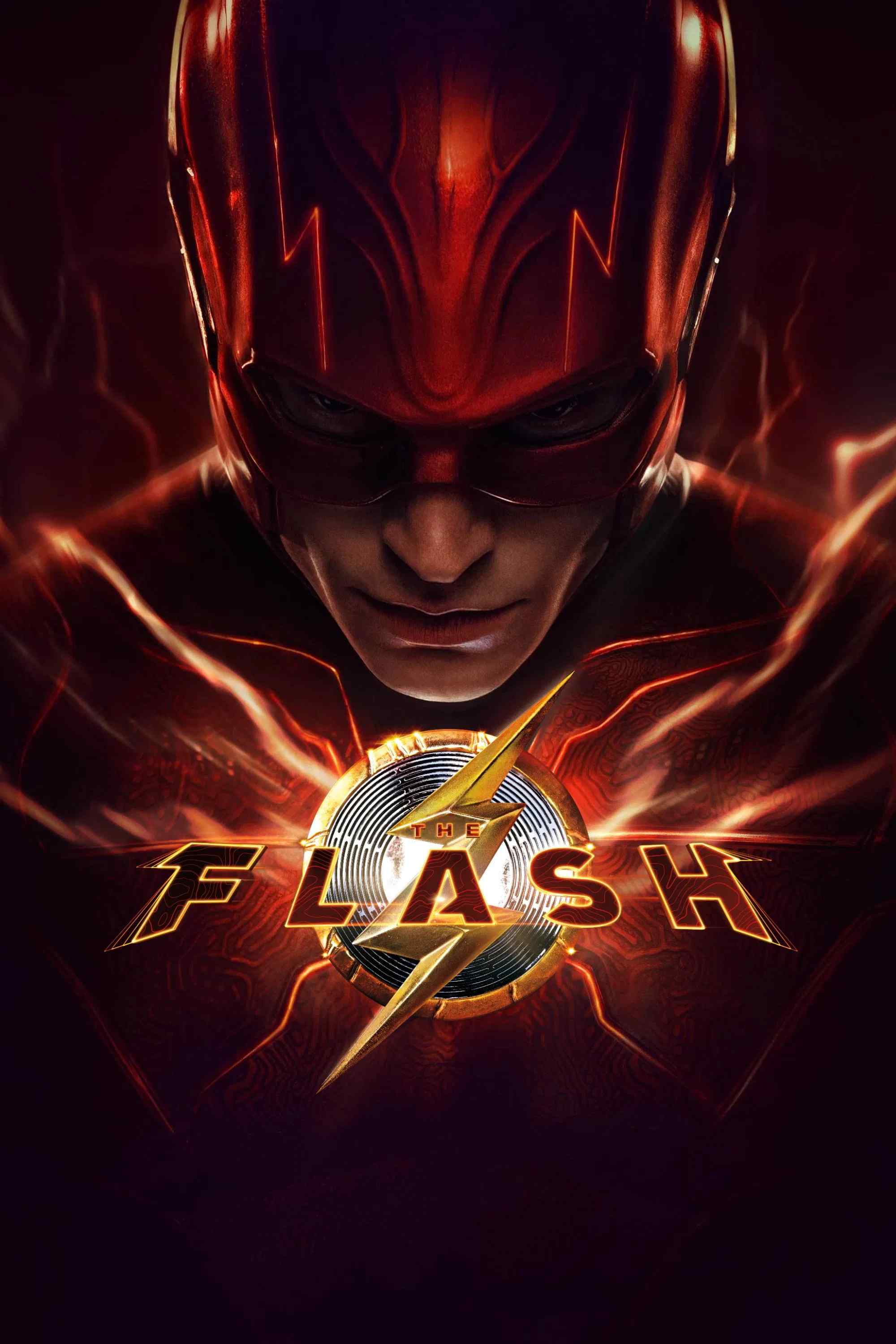 Poster chính thức của phim Phim Hành Động, Phim Viễn Tưởng "Flash" (The Flash - 2023), với sự tham gia của diễn viên Ezra Miller và Sasha Calle.