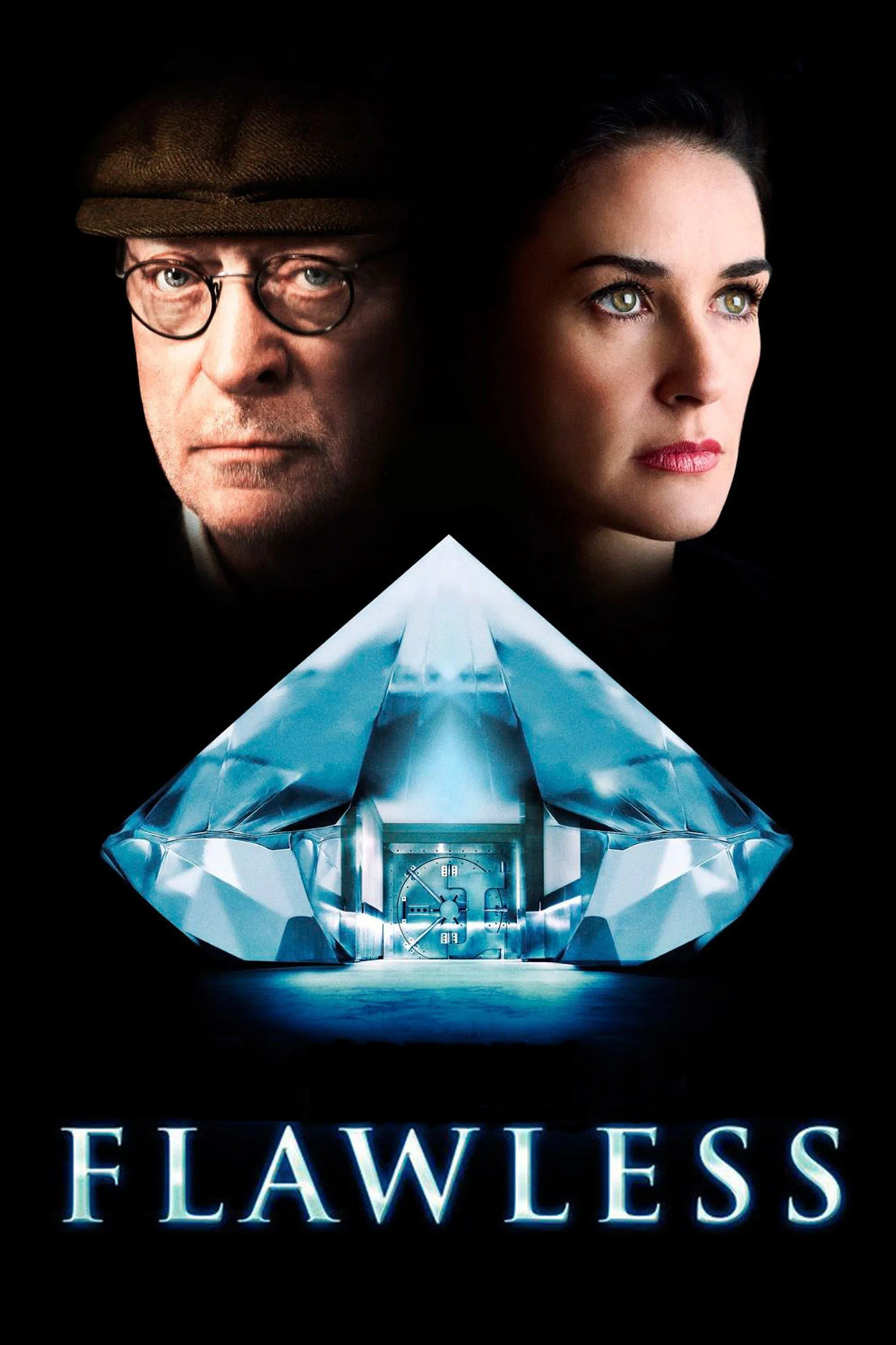 Poster chính thức của phim Phim Hình Sự, Phim Tâm Lý "Flawless" (Flawless - 2007), với sự tham gia của diễn viên Demi Moore và Michael Caine.