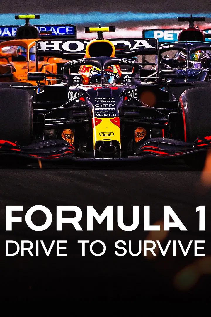 Poster chính thức của phim Phim Tài Liệu "Formula 1: Cuộc Đua Sống Còn (Phần 3)" (Formula 1: Drive to Survive - 2019), với sự tham gia của diễn viên Max Verstappen và Lewis Hamilton.
