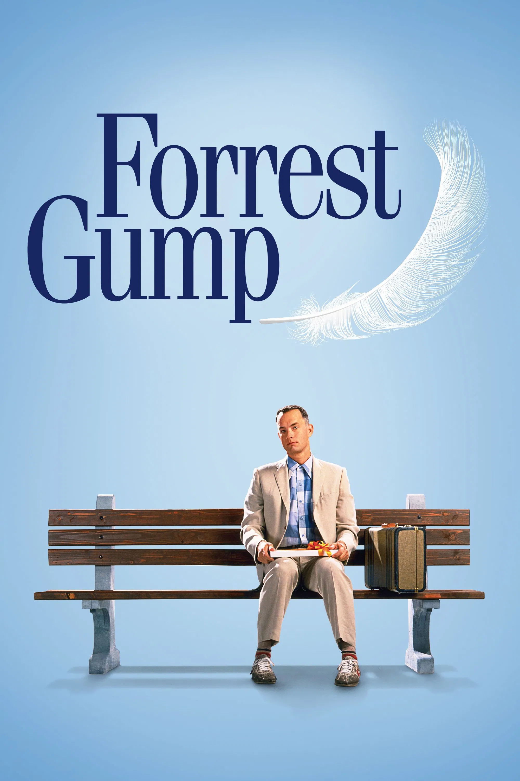 Poster chính thức của phim Phim Hài, Phim Tâm Lý "Forrest Gump" (Forrest Gump - 1994), với sự tham gia của diễn viên Tom Hanks và Robin Wright.
