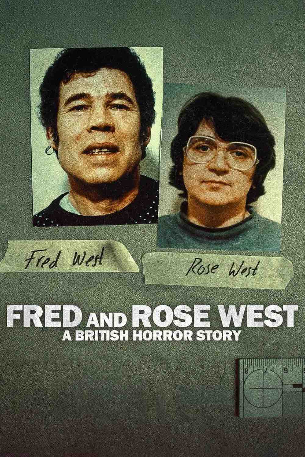 Poster chính thức của phim Phim Tài Liệu, Phim Hình Sự "Fred Và Rose West: Nỗi Kinh Hoàng Nước Anh" (Fred and Rose West: A British Horror Story - 2025), với sự tham gia của diễn viên Fred West và Rose West.