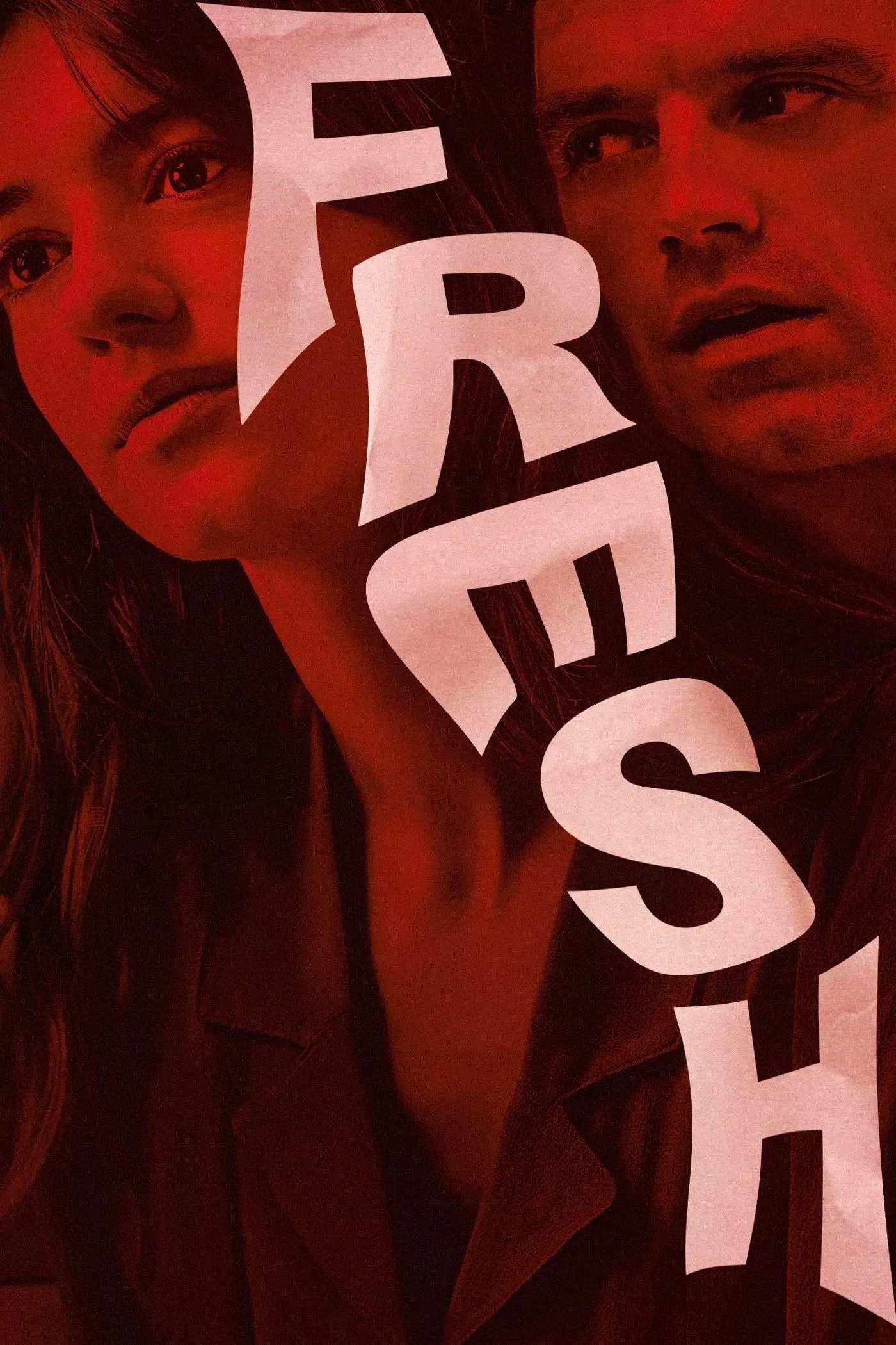 Poster chính thức của phim Phim Kinh Dị, Phim Giật Gân "Fresh" (Fresh - 2022), với sự tham gia của diễn viên Daisy Edgar-Jones và Sebastian Stan.