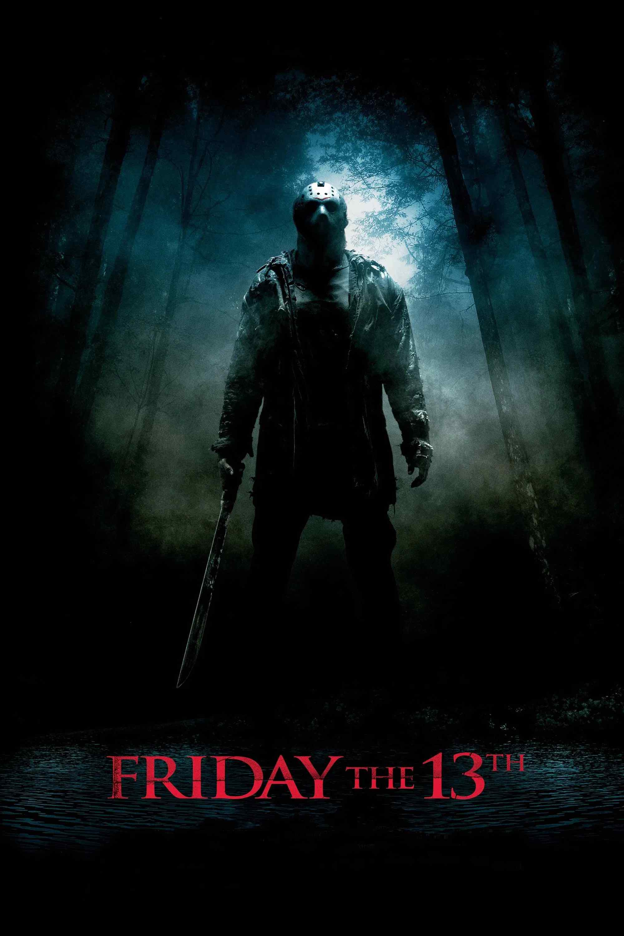 Poster chính thức của phim Phim Kinh Dị, Phim Giật Gân "Friday the 13th" (Friday the 13th - 2009), với sự tham gia của diễn viên Travis Van Winkle và Ben Feldman.