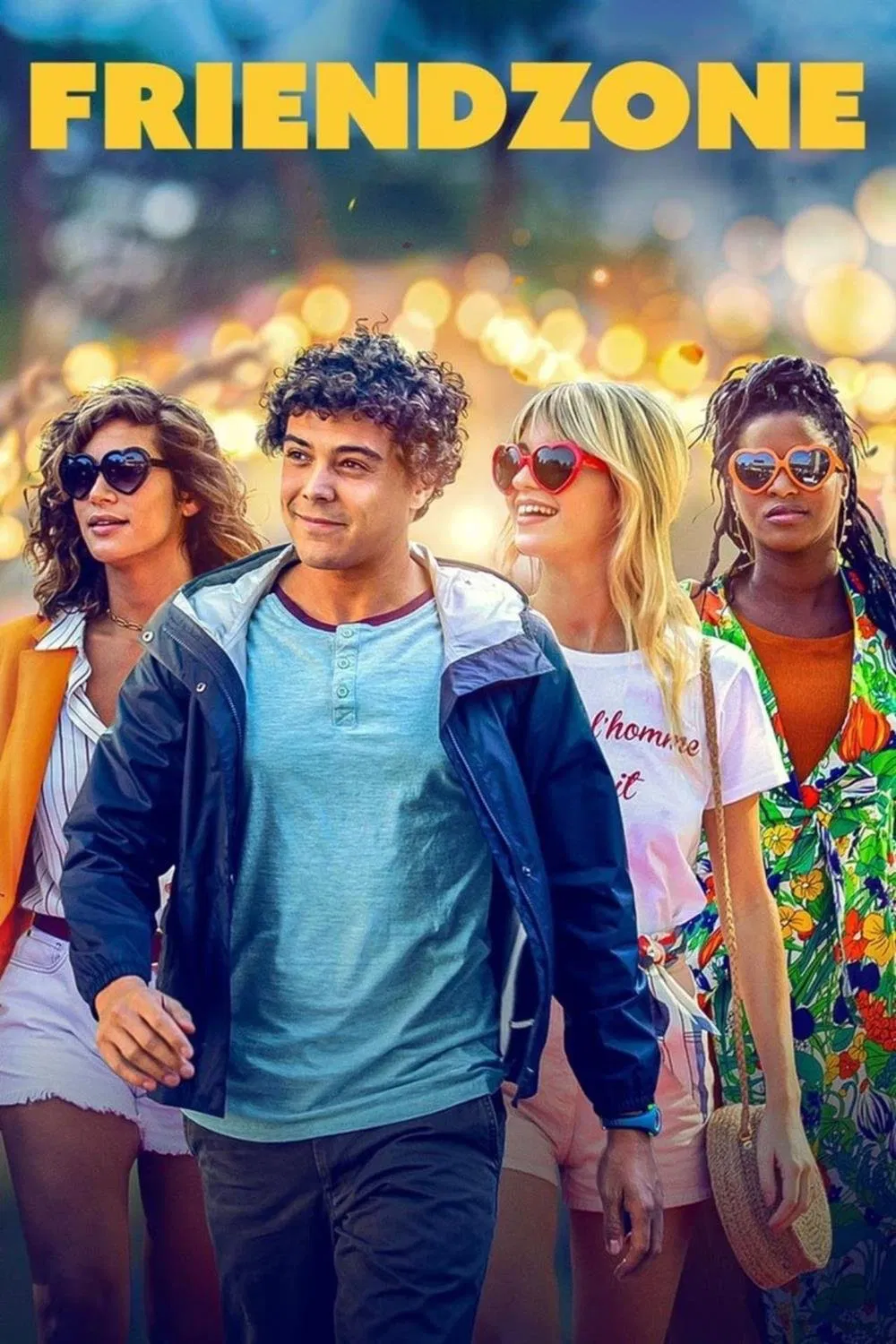 Poster chính thức của phim Phim Tình Cảm, Phim Hài "Friendzone" (Friendzone - 2021), với sự tham gia của diễn viên Mickaël Lumière và Manon Azem.
