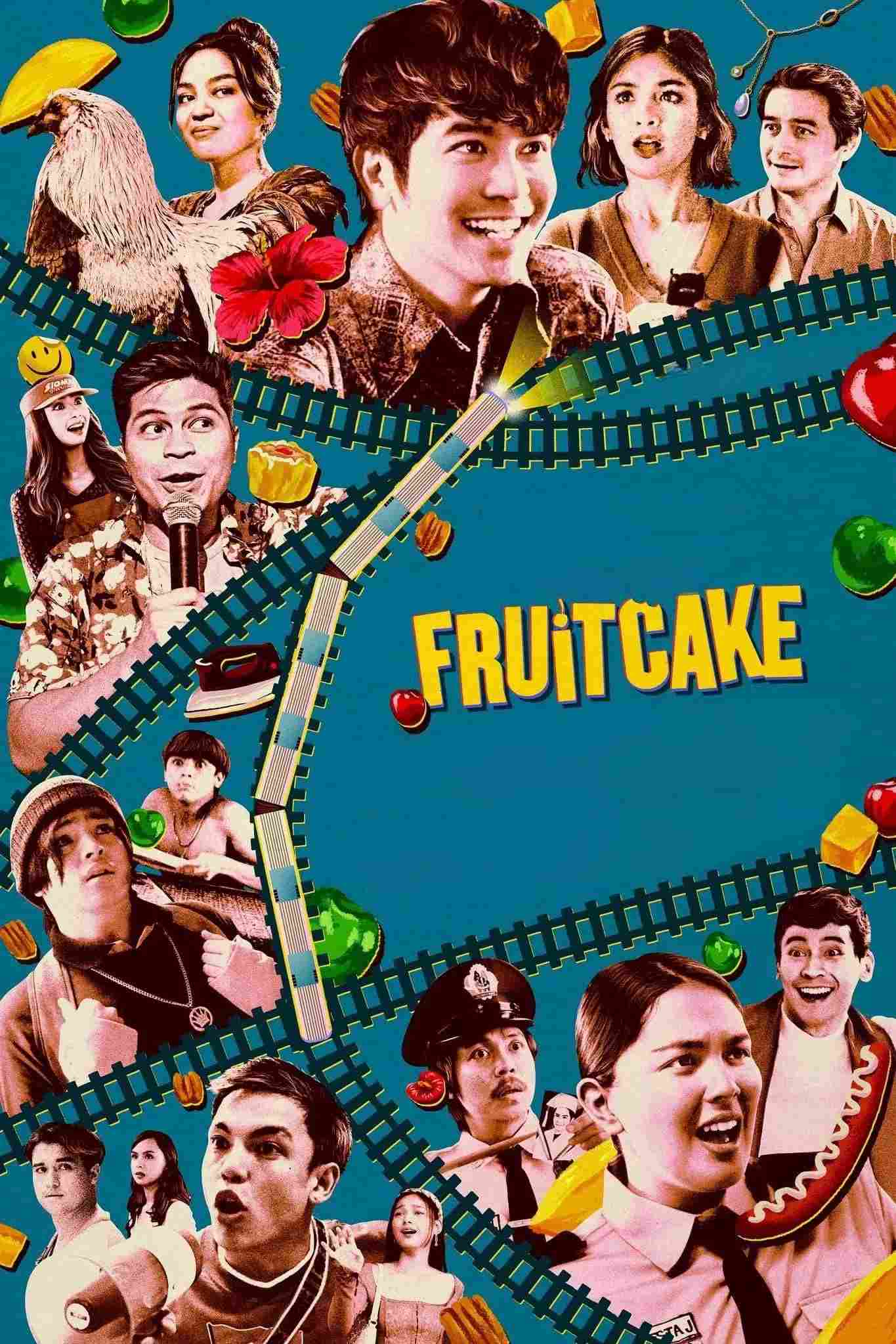 Poster chính thức của phim Phim Ca Nhạc, Phim Hài "Fruitcake" (Fruitcake - 2024), với sự tham gia của diễn viên Joshua Garcia và Empoy Marquez.