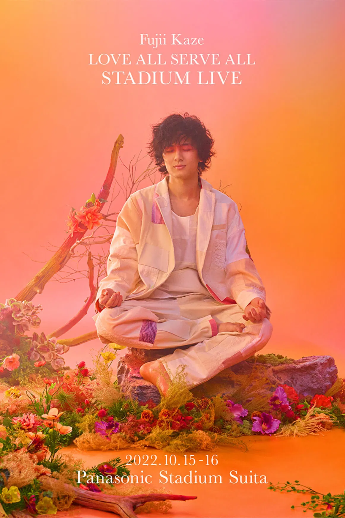 Poster chính thức của phim Phim Ca Nhạc, Phim Tài Liệu "Fujii Kaze Love All Serve All Stadium Live" (Fujii Kaze Love All Serve All Stadium Live - 2023), với sự tham gia của diễn viên Fujii Kaze.