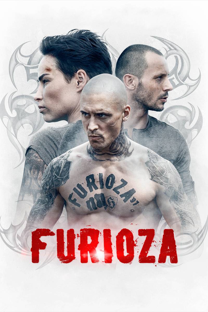 Poster chính thức của phim Phim Hành Động, Phim Hình Sự "Furioza" (Furioza - 2021), với sự tham gia của diễn viên Mateusz Banasiuk và Weronika Książkiewicz-Nathaniel.