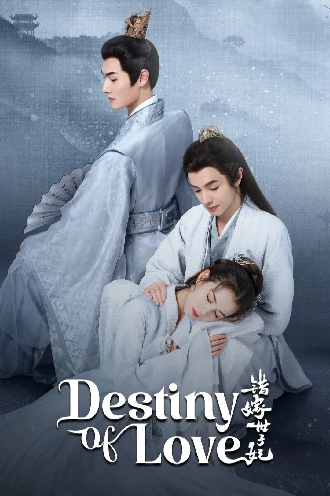 Poster chính thức của phim Phim Tâm Lý, Phim Hài "Gả Nhầm Thế Tử Phi" (Destiny of Love - 2025), với sự tham gia của diễn viên Trần Quan Hồng và Hoàng Nhật Oánh.