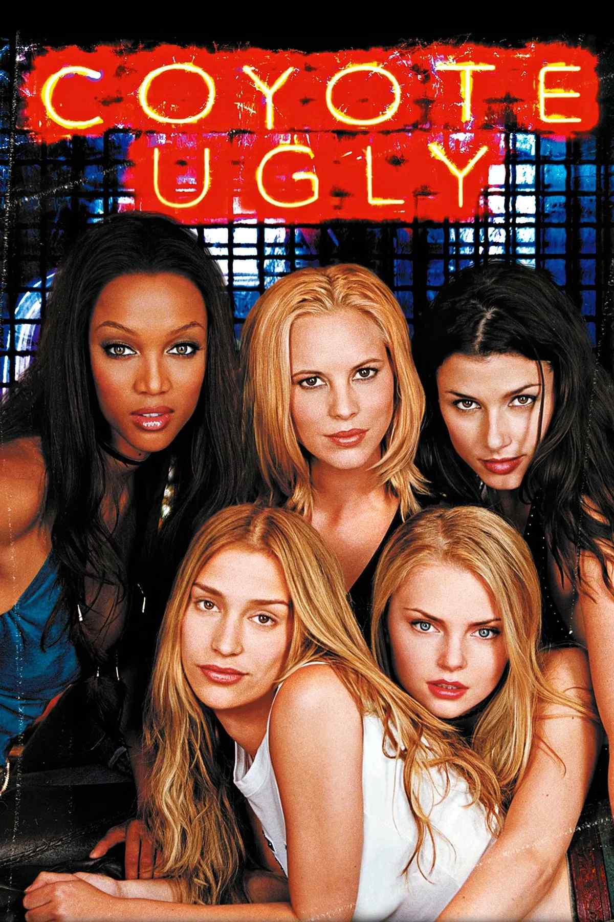 Poster chính thức của phim Phim Hài, Phim Tâm Lý "Gái Bar Nổi Loạn" (Coyote Ugly - 2000), với sự tham gia của diễn viên Piper Perabo và Maria Bello.