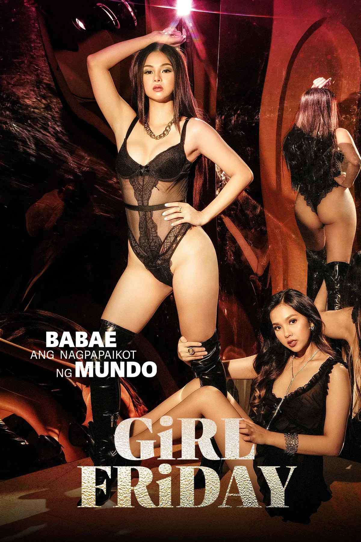 Poster chính thức của phim Phim Tâm Lý "Gái Thứ 6" (Girl Friday - 2022), với sự tham gia của diễn viên Angeli Khang và Jela Cuenca.
