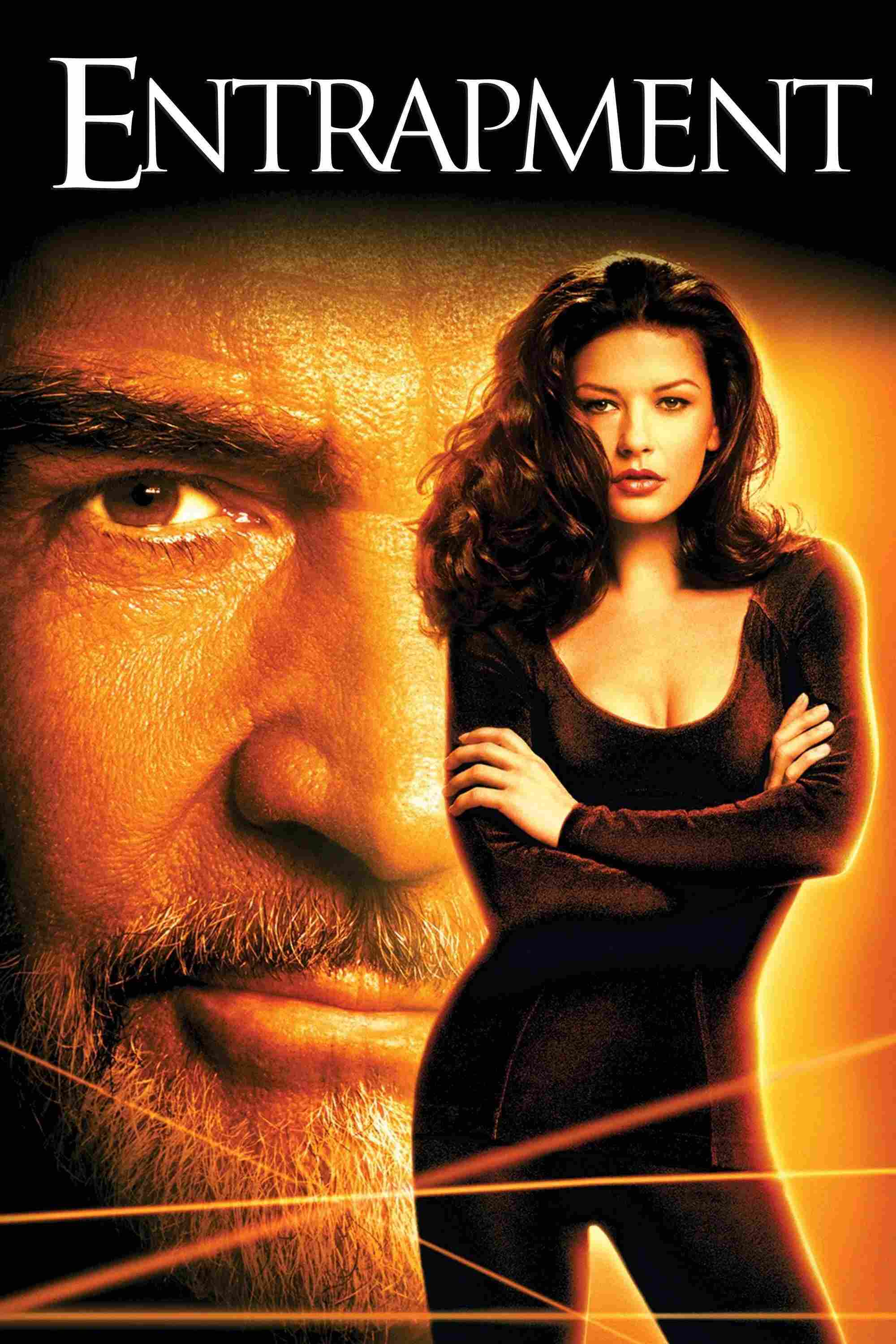 Poster chính thức của phim Phim Tình Cảm, Phim Tâm Lý "Gài Bẫy" (Entrapment - 1999), với sự tham gia của diễn viên Catherine Zeta-Jones và Sean Connery.