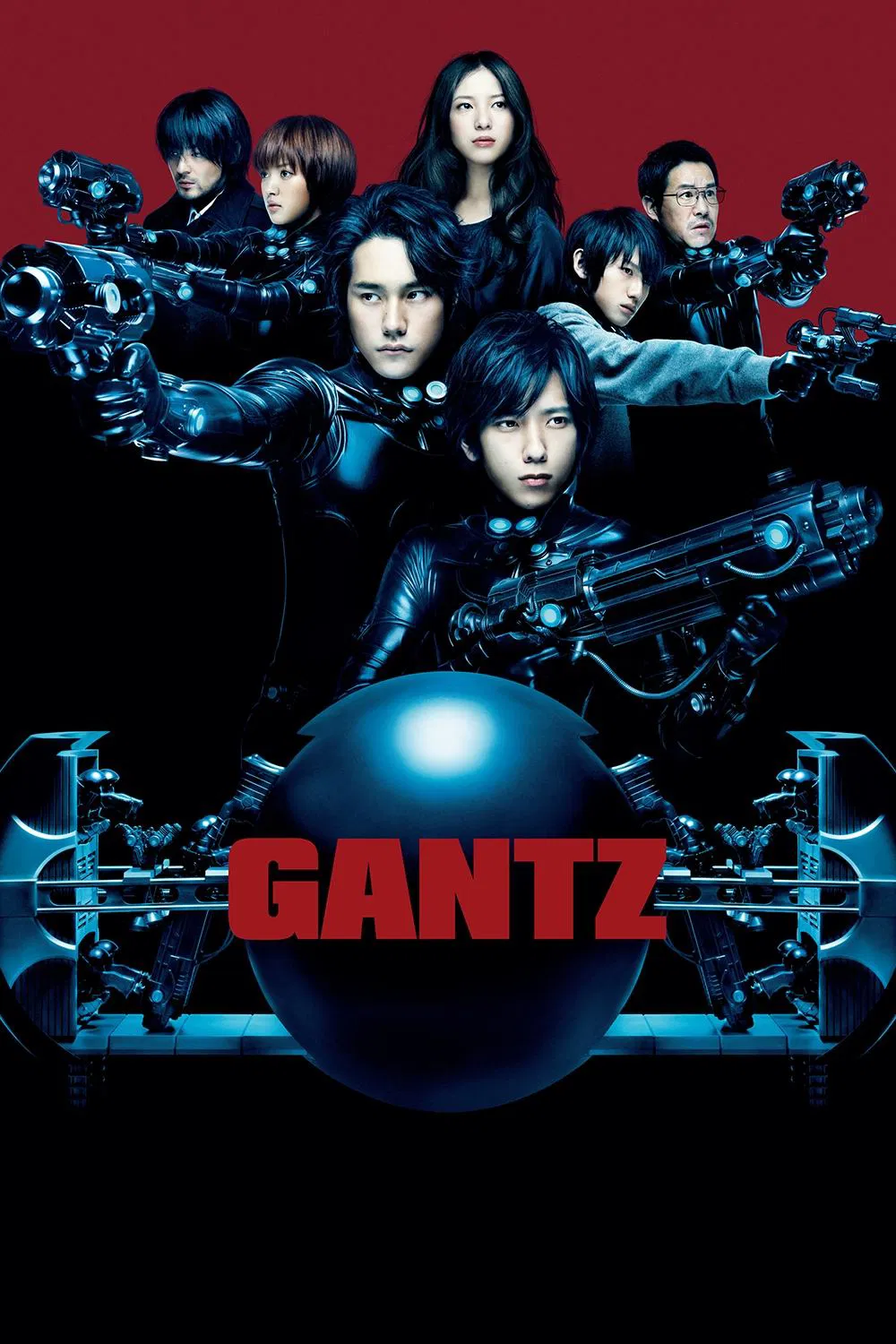 Poster chính thức của phim Phim Kinh Dị, Phim Hành Động "Gantz (Phần 2)" (Gantz - 2010), với sự tham gia của diễn viên Kazunari Ninomiya và Kanata Hongo.
