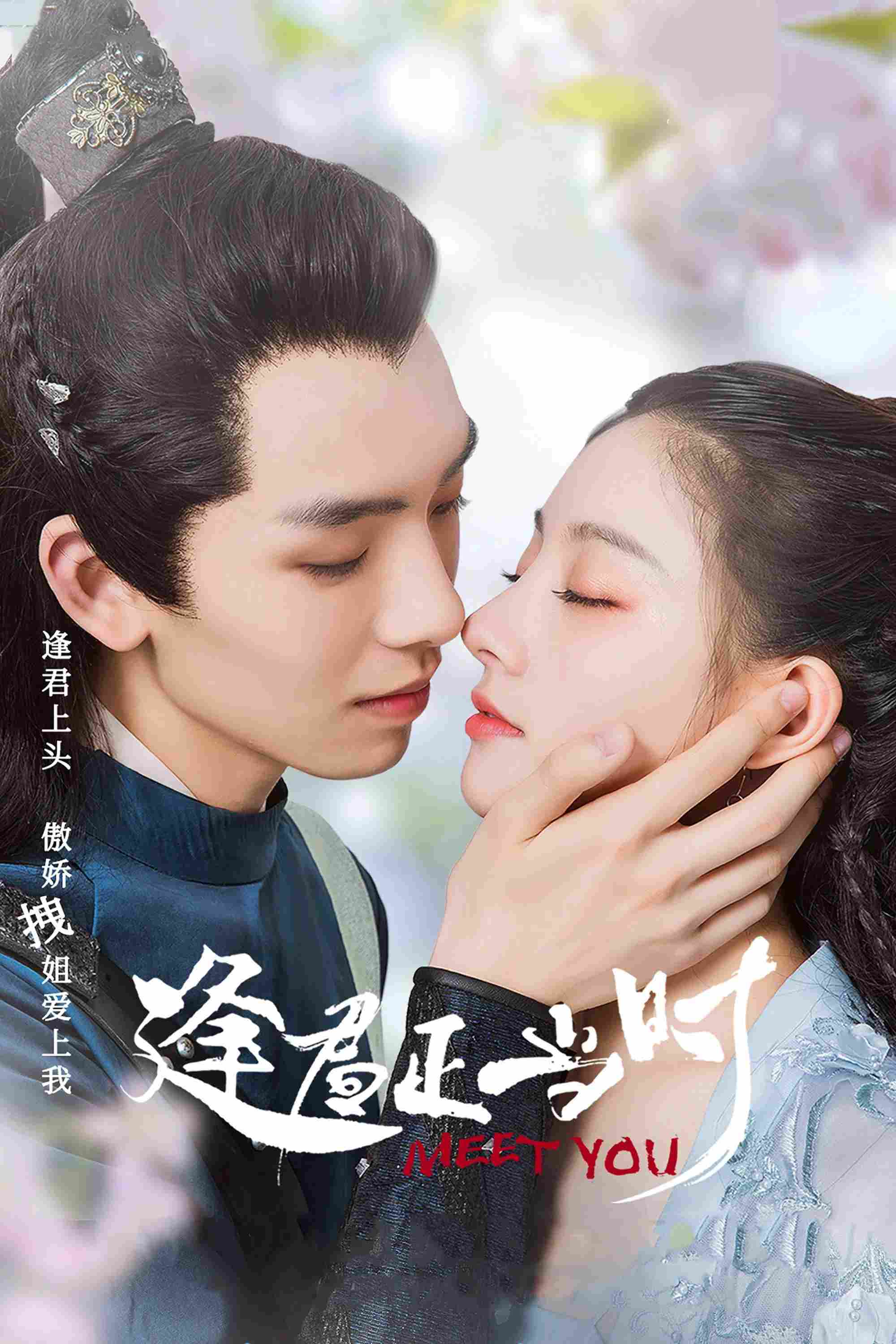 Poster chính thức của phim Phim Tâm Lý, Phim Hành Động & Phiêu Lưu "Gặp Chàng Đúng Lúc" (Meet You - 2021), với sự tham gia của diễn viên Chu Lệ Lam và Huang Tianqi.