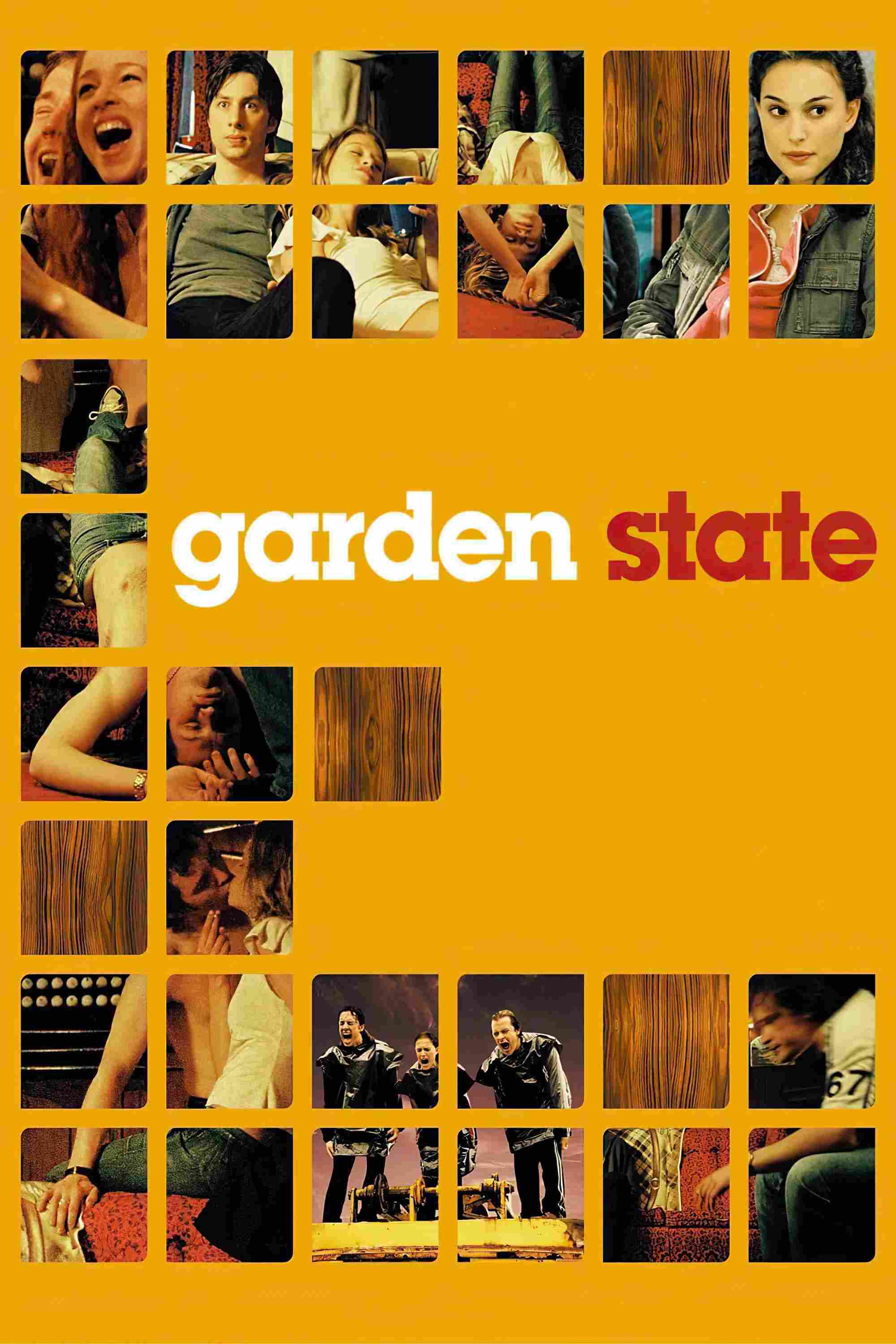 Poster chính thức của phim Phim Hài, Phim Tâm Lý "Garden State" (Garden State - 2004), với sự tham gia của diễn viên Zach Braff và Natalie Portman.