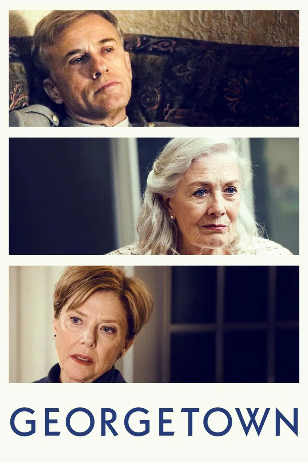 Poster chính thức của phim Phim Hình Sự, Phim Tâm Lý "Georgetown" (Georgetown - 2019), với sự tham gia của diễn viên Christoph Waltz và Annette Bening.