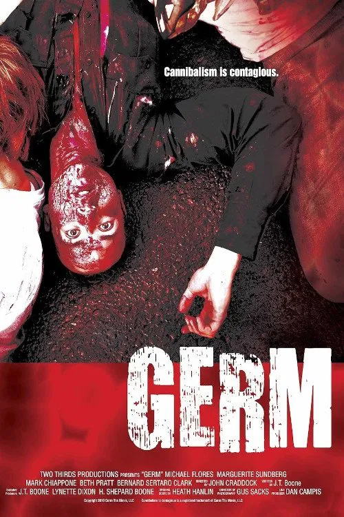 Poster chính thức của phim Phim Kinh Dị "Germ" (Germ - 2013), với sự tham gia của diễn viên Marguerite Sundberg và Michael Flores.
