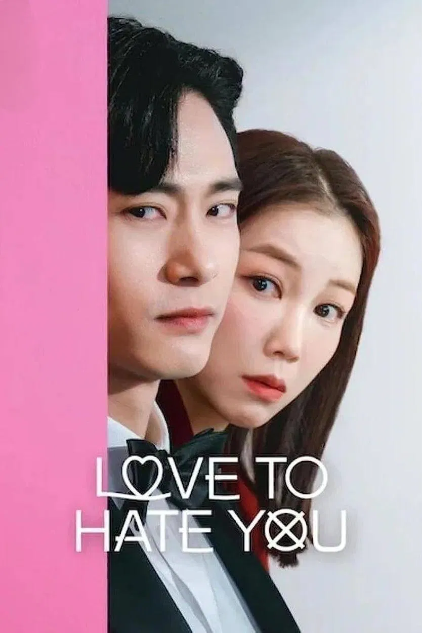 Poster chính thức của phim Phim Tâm Lý, Phim Hài "Ghét Mà Vẫn Yêu" (Love to Hate You - 2023), với sự tham gia của diễn viên Kim Ok-bin và Teo Yoo.