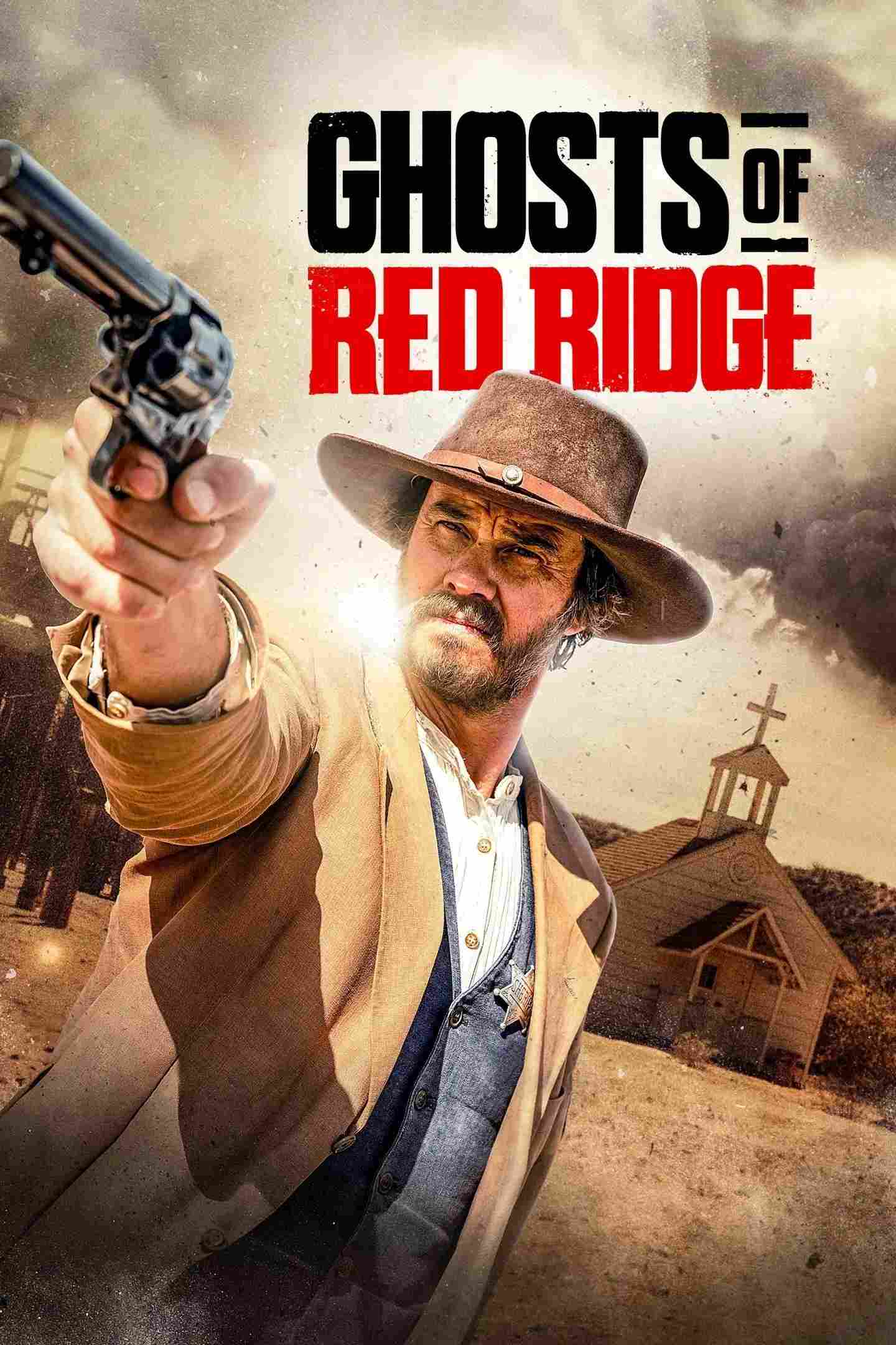 Poster chính thức của phim Phim Miền Tây, Phim Kinh Dị "Ghosts of Red Ridge" (Ghosts of Red Ridge - 2024), với sự tham gia của diễn viên Owen Williams và Trent Culkin.